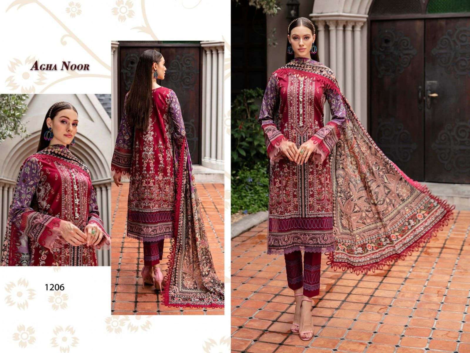 AGHA NOOR LUXURY LAWN COLLECTION VOL 12