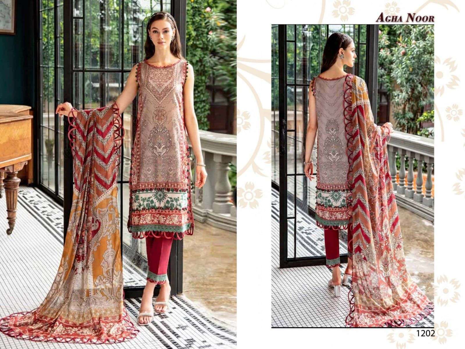 AGHA NOOR LUXURY LAWN COLLECTION VOL 12