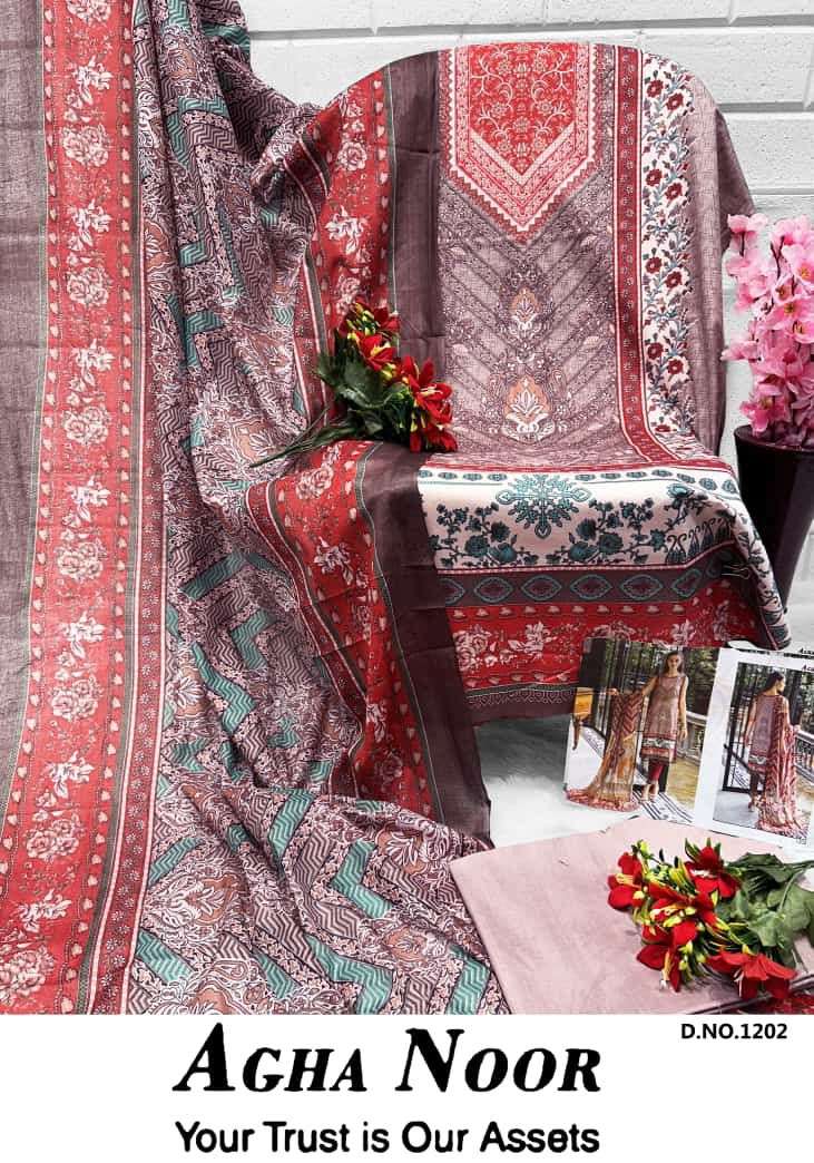 AGHA NOOR LUXURY LAWN COLLECTION VOL 12