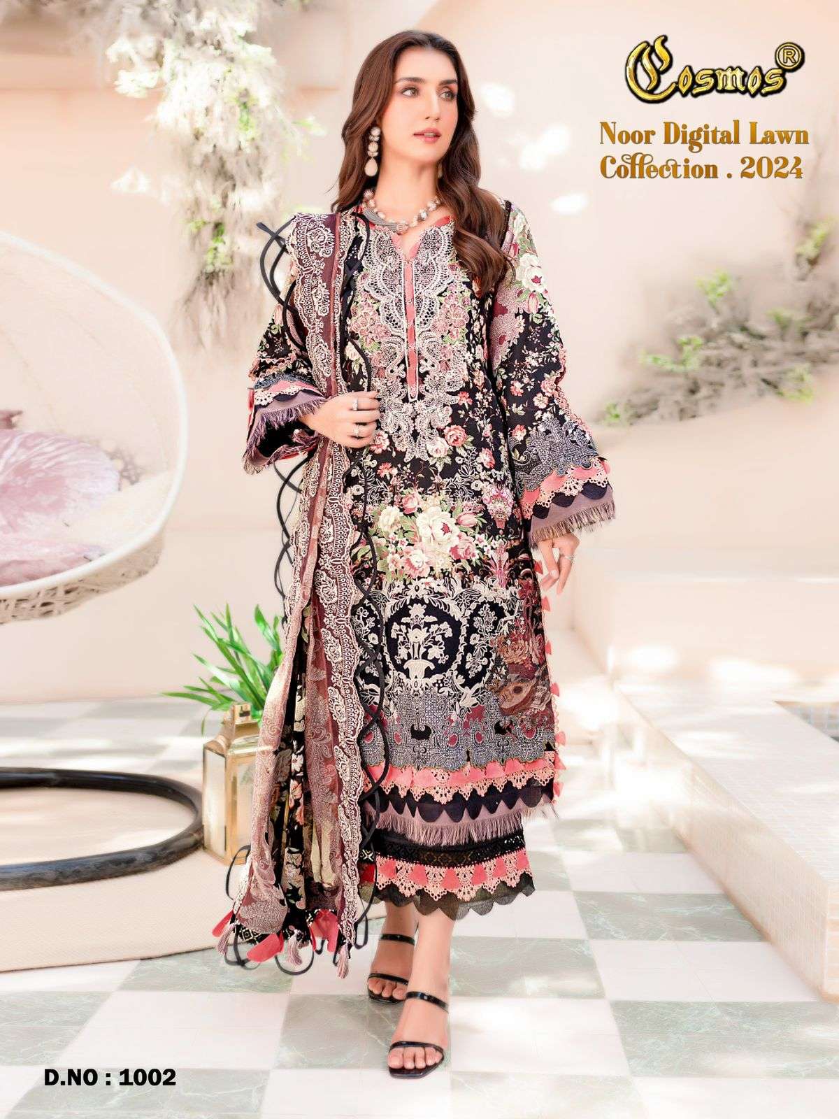 COSMOS FASHION NOOR DIGITAL LAWN COLLECTION 24 