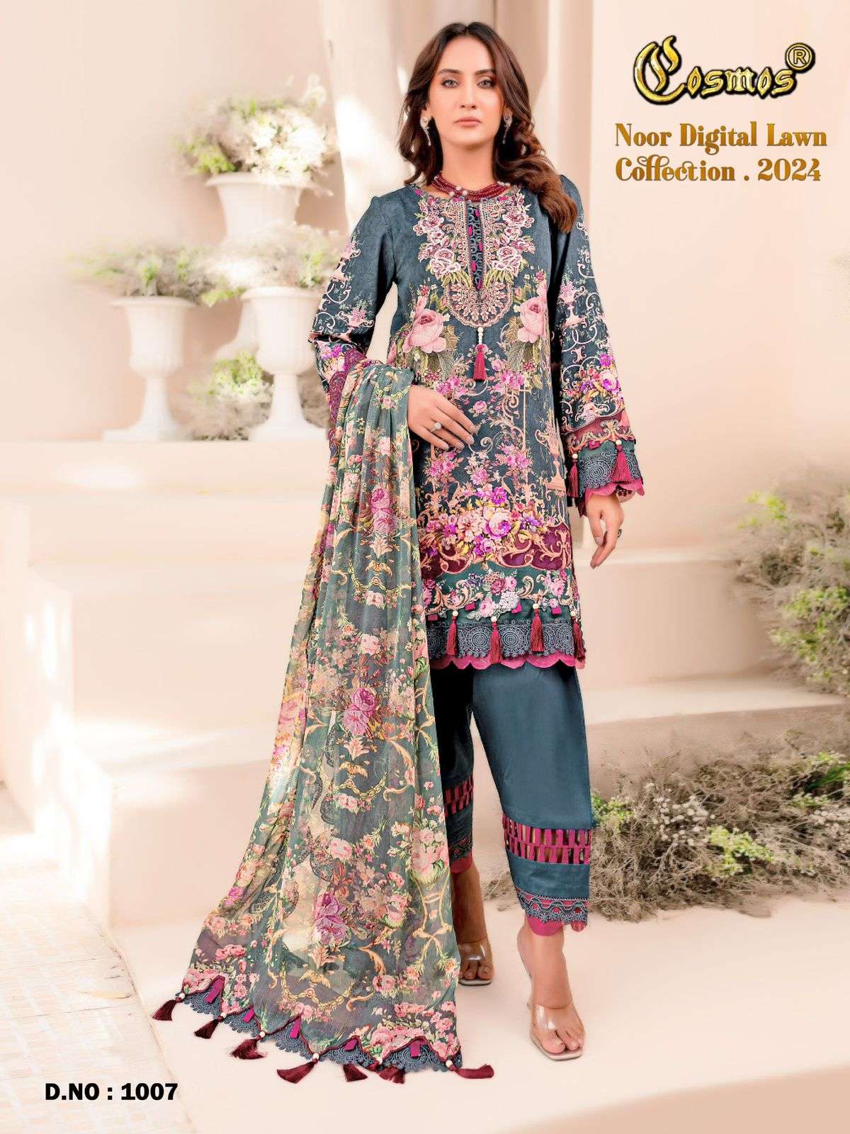 COSMOS FASHION NOOR DIGITAL LAWN COLLECTION 24 