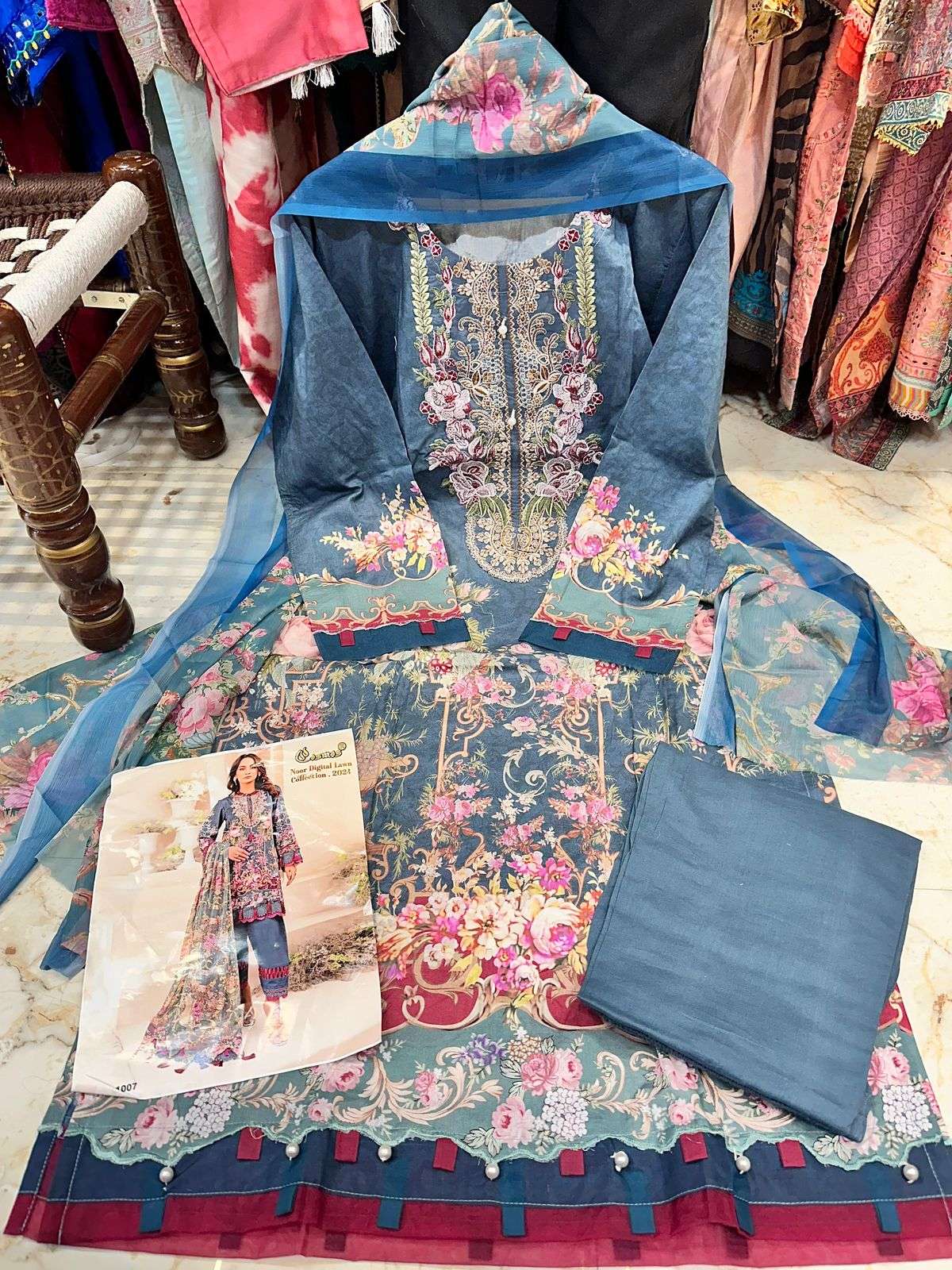 COSMOS FASHION NOOR DIGITAL LAWN COLLECTION 24 