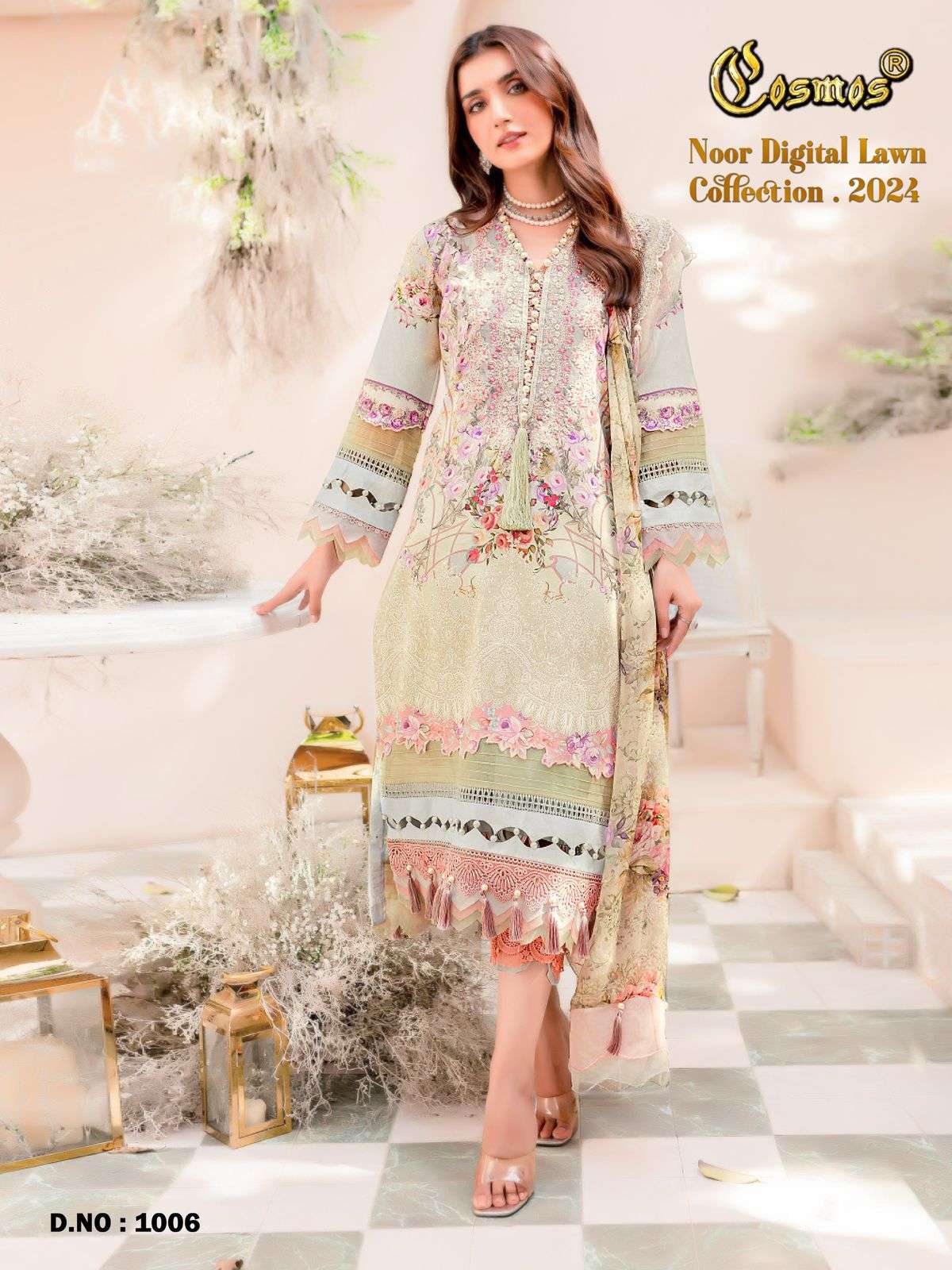 COSMOS FASHION NOOR DIGITAL LAWN COLLECTION 24 