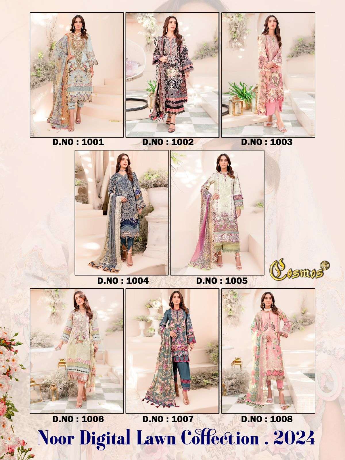 COSMOS FASHION NOOR DIGITAL LAWN COLLECTION 24 