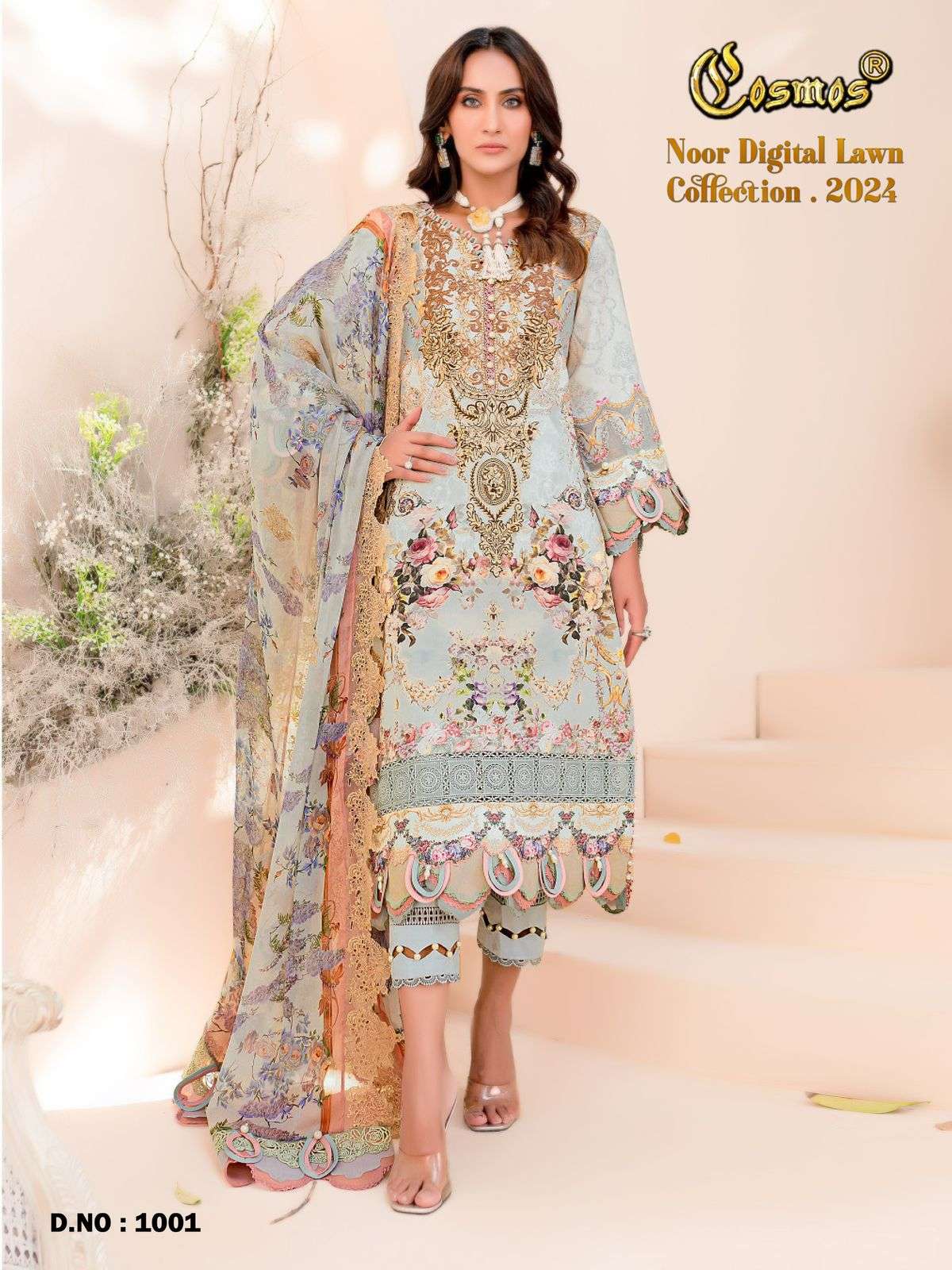 COSMOS FASHION NOOR DIGITAL LAWN COLLECTION 24 