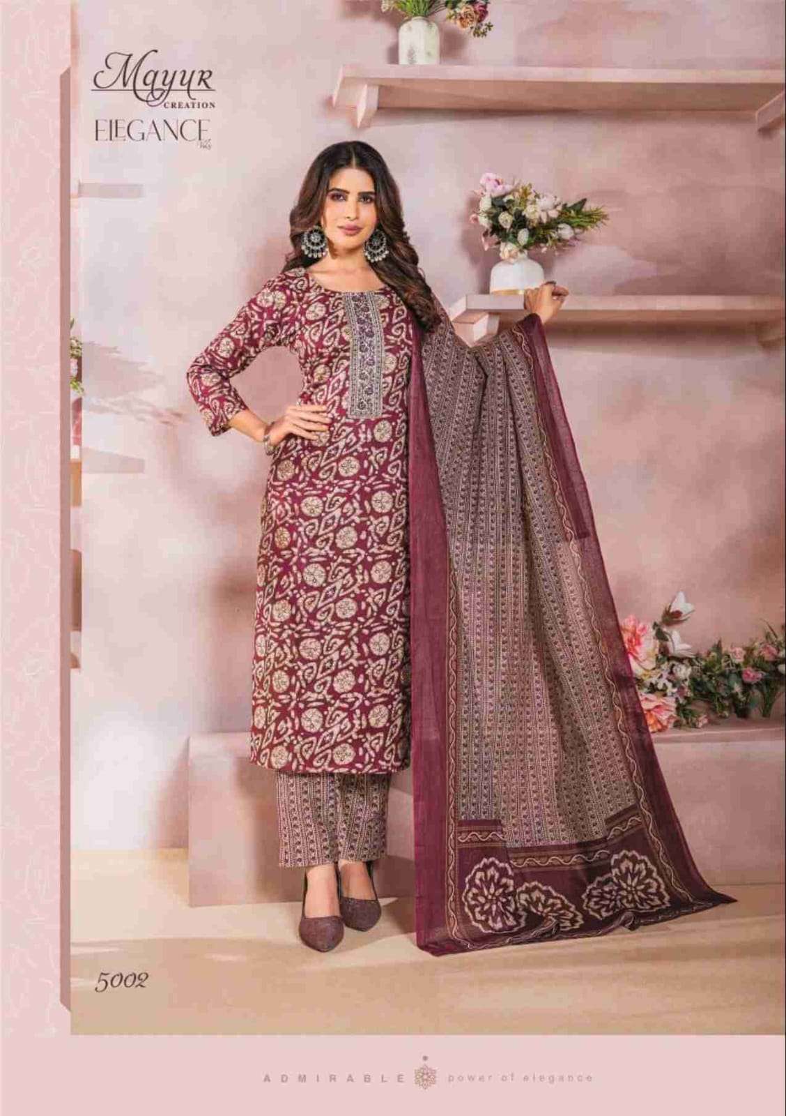 MAYUR CREATION ELEGANCE VOL 5 STITCHED COLLECTION