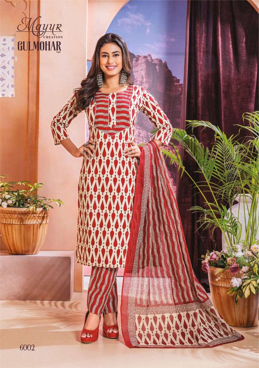 MAYUR CREATION GULMOHAR VOL 6 KURTI COMBO SET 