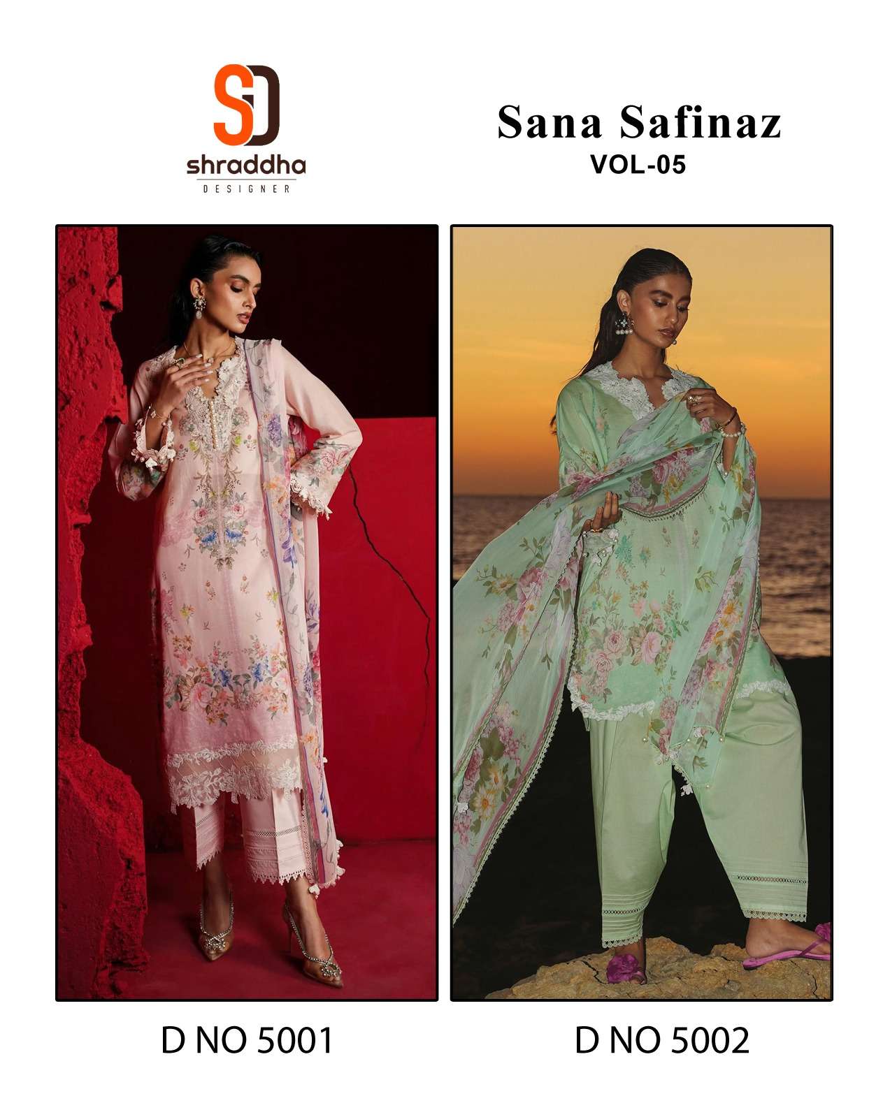  SHARADDHA DESIGNER SANA SAFINAZ VOL 5 