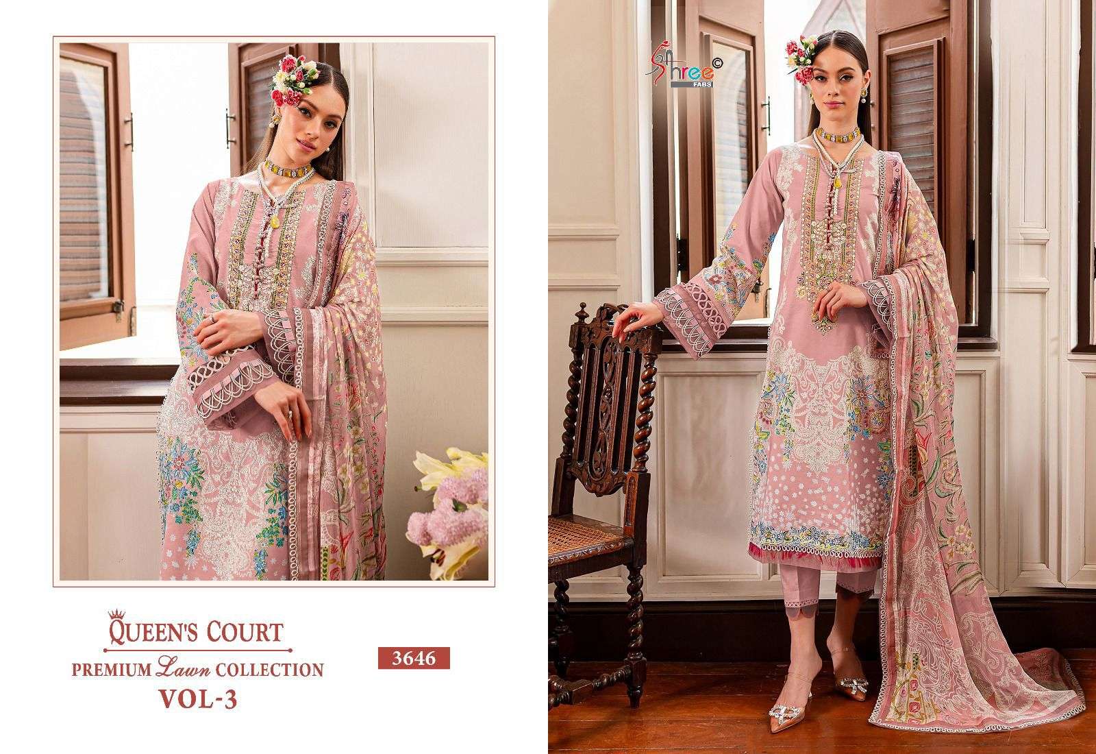 SHREE FABS QUEENS COURT PREMIUM LAWN COLLECTION VOL 3