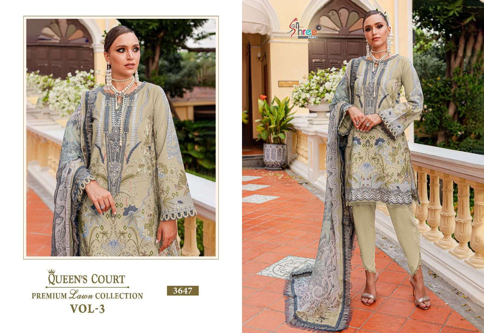 SHREE FABS QUEENS COURT PREMIUM LAWN COLLECTION VOL 3