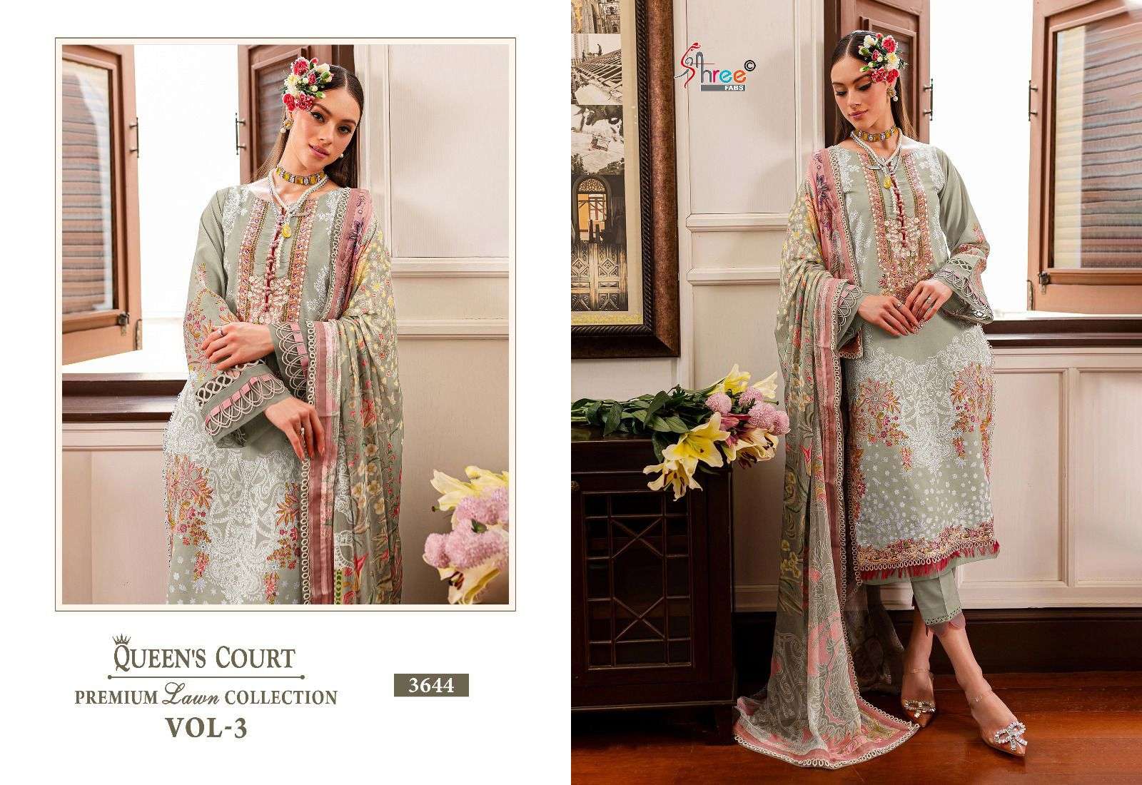 SHREE FABS QUEENS COURT PREMIUM LAWN COLLECTION VOL 3