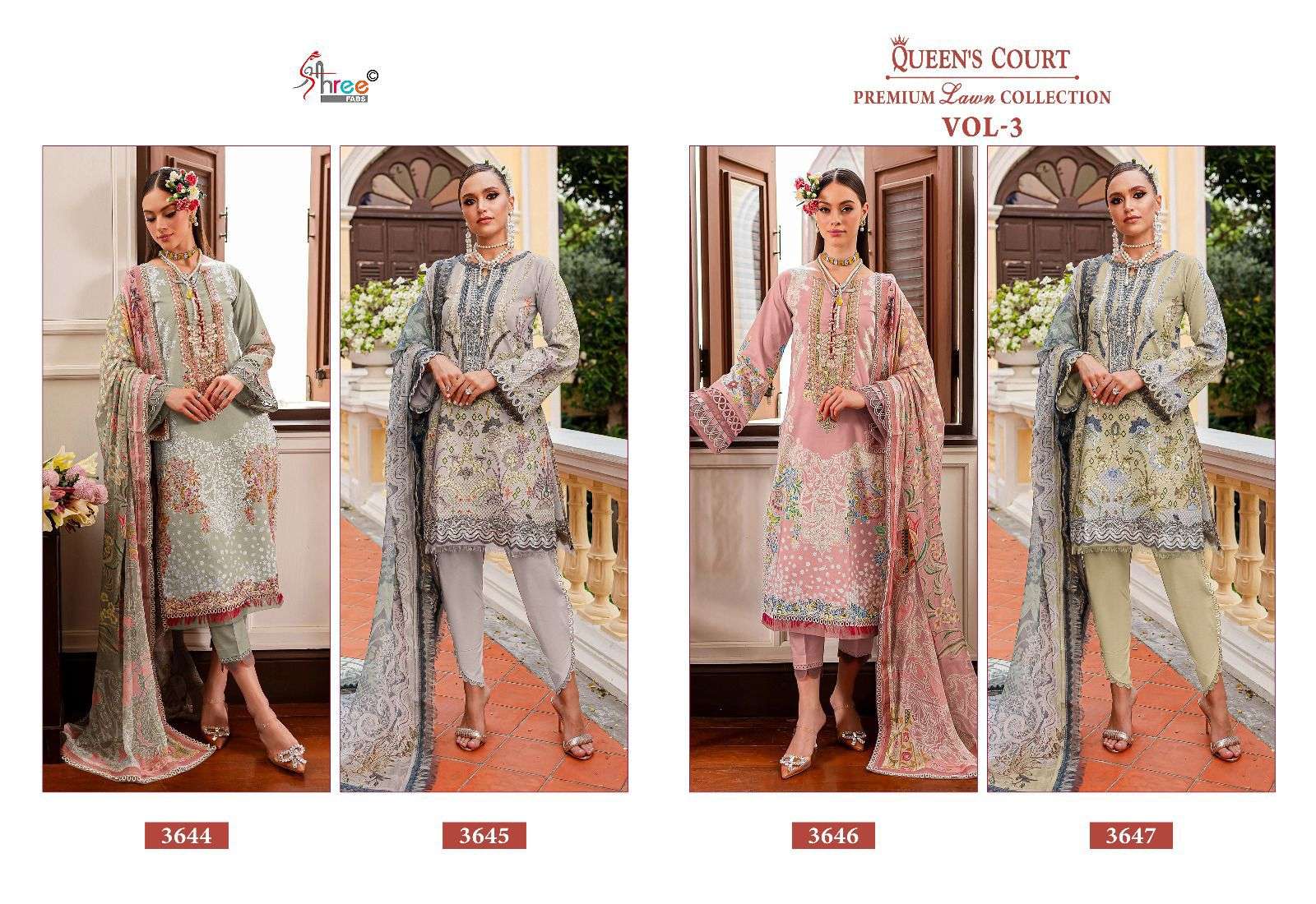 SHREE FABS QUEENS COURT PREMIUM LAWN COLLECTION VOL 3