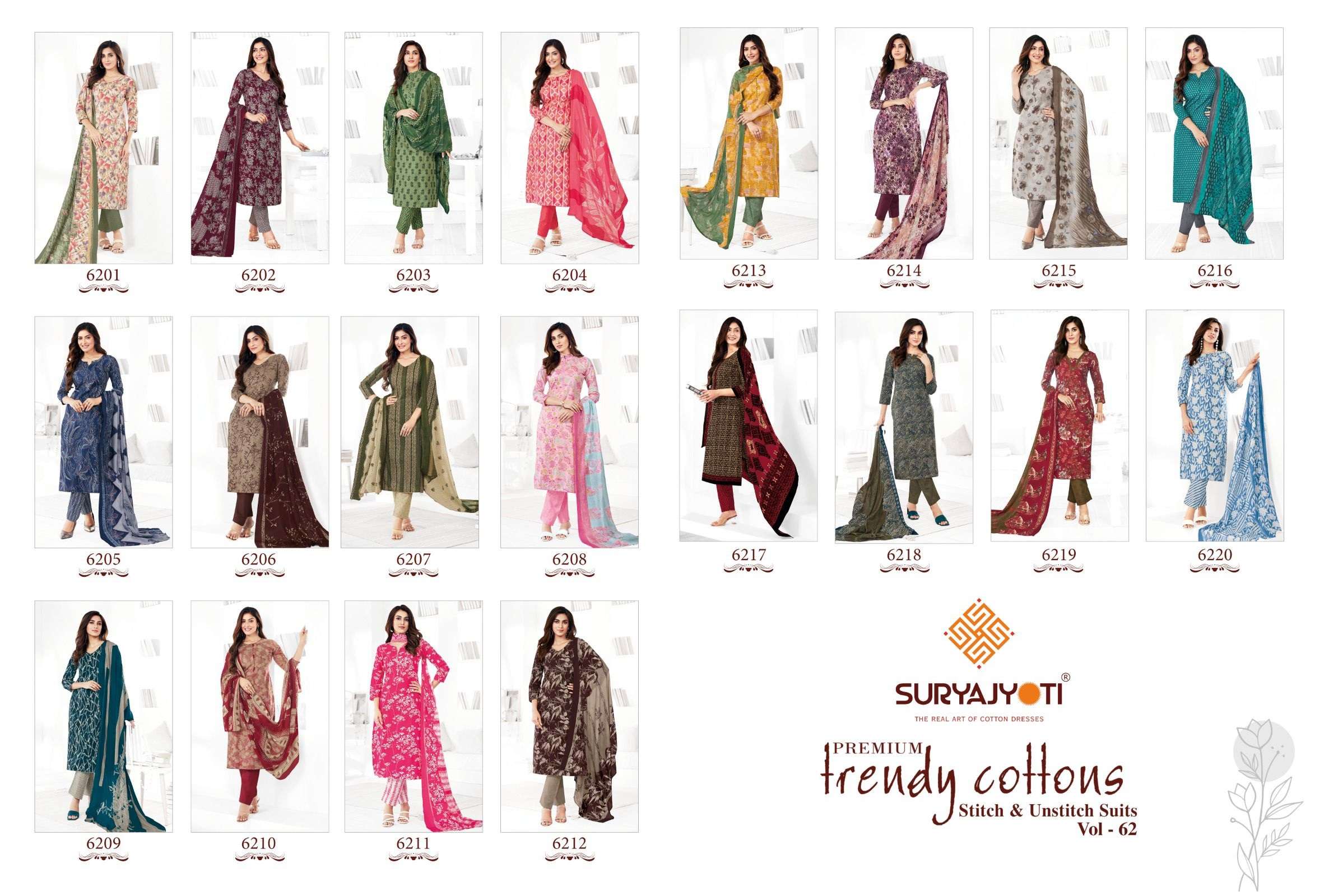 SURYAJYOTI TRENDY COTTON VOL 62