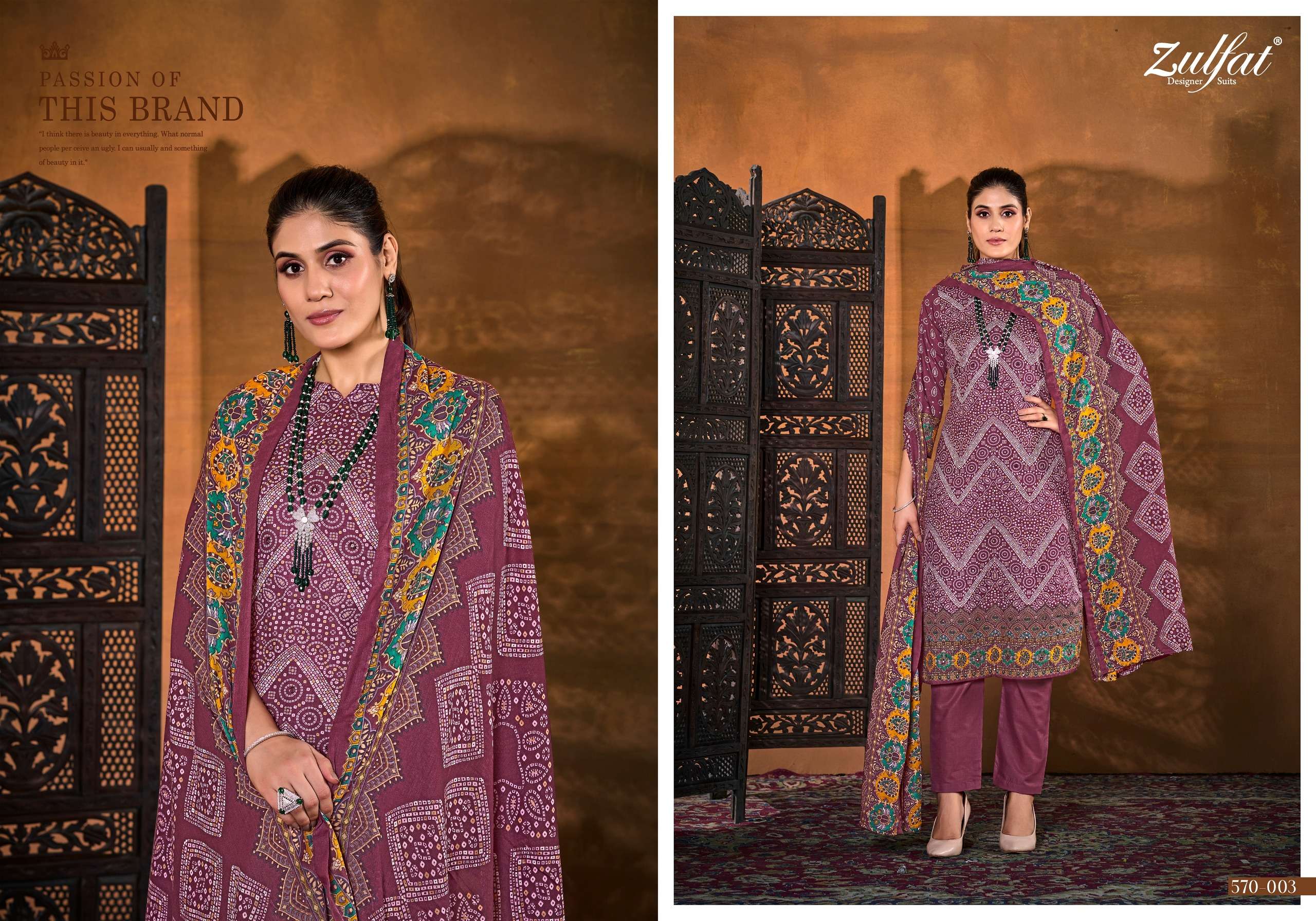 ZULFAT DESIGNER SUITS TANIA VOL 4 