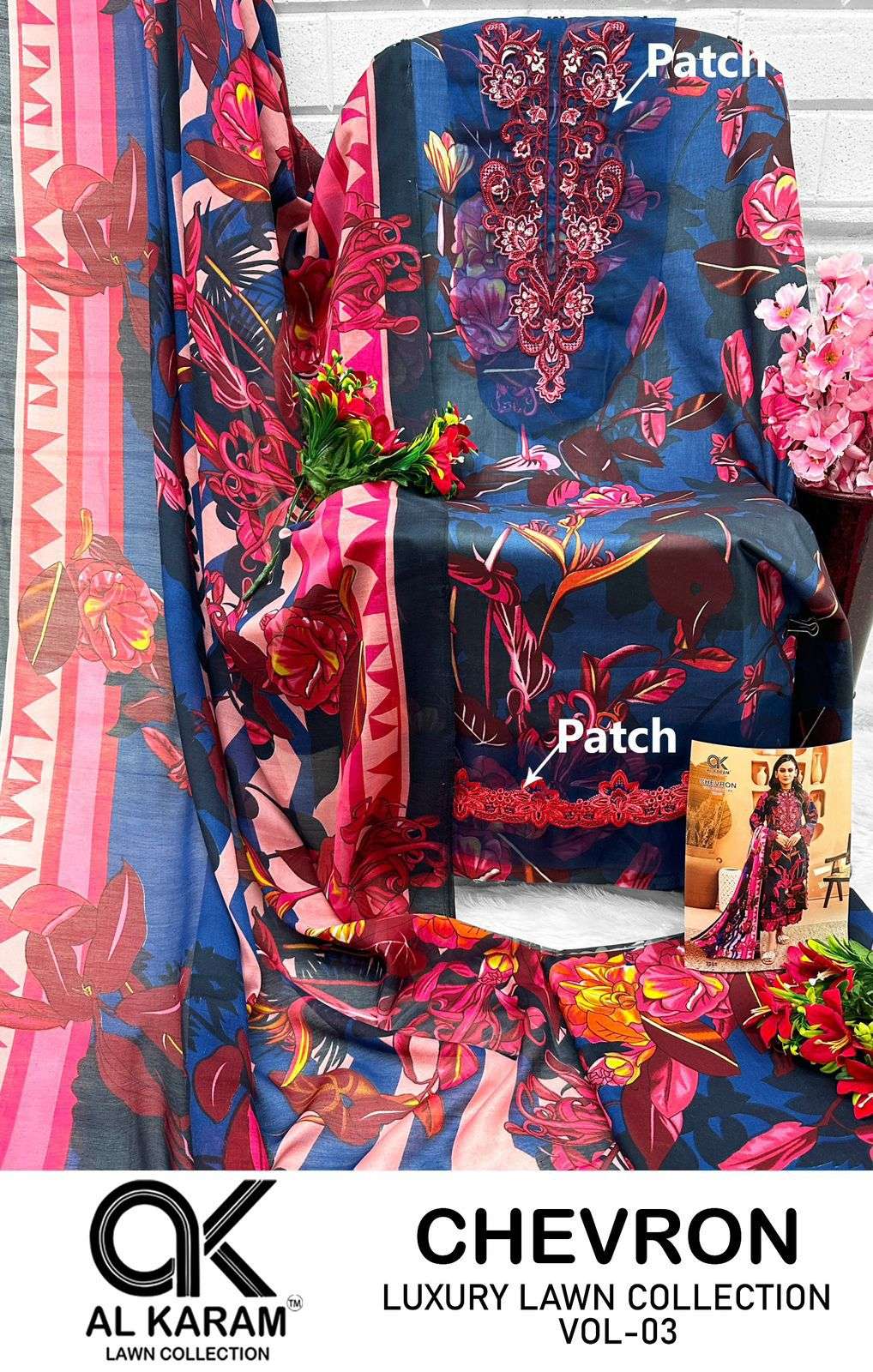 AL KARAM CHEVRON LUXURY LAWN COLLECITON VOL 3
