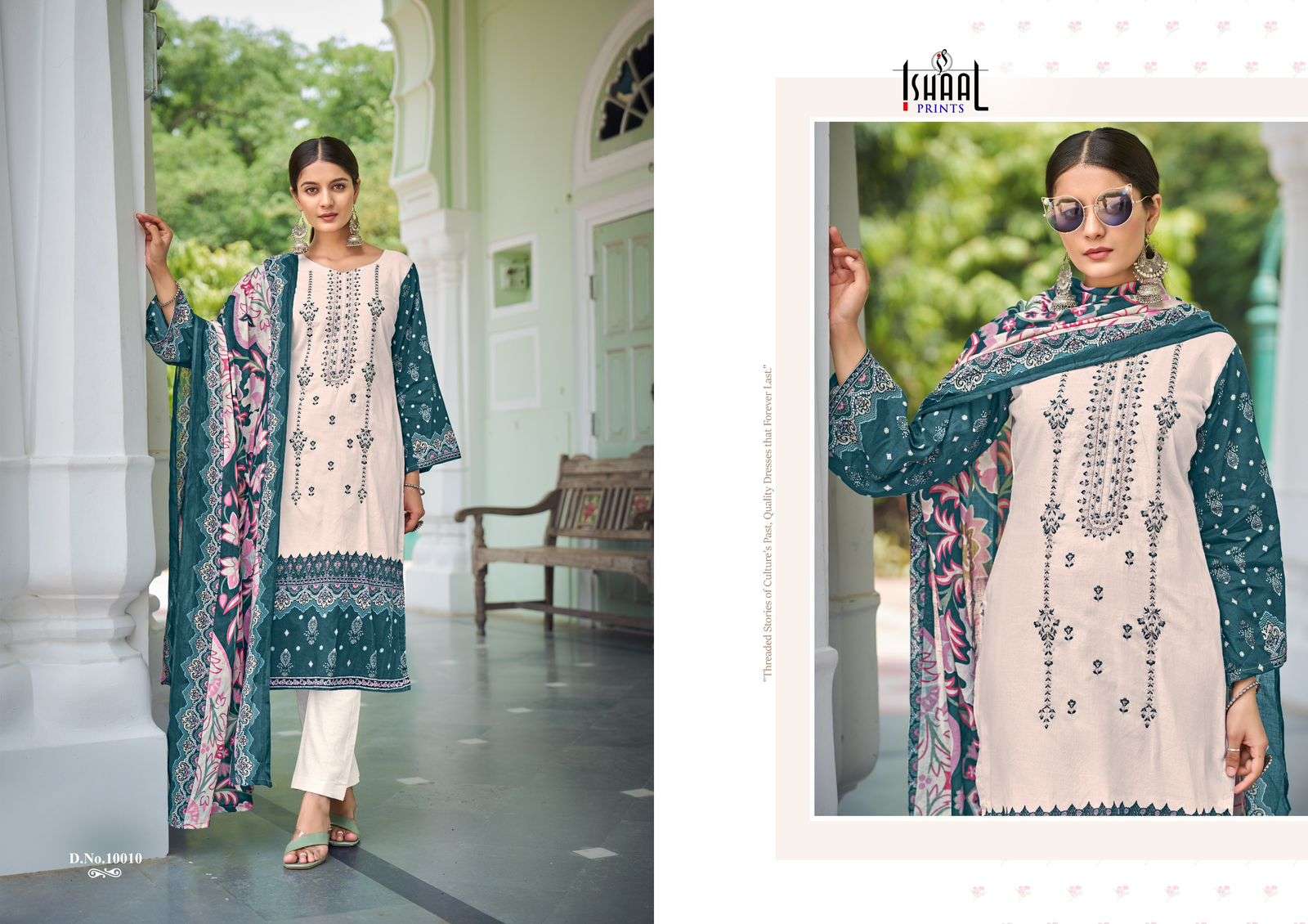 ISHAAL PRINTS EMBROIDERED VOL 10