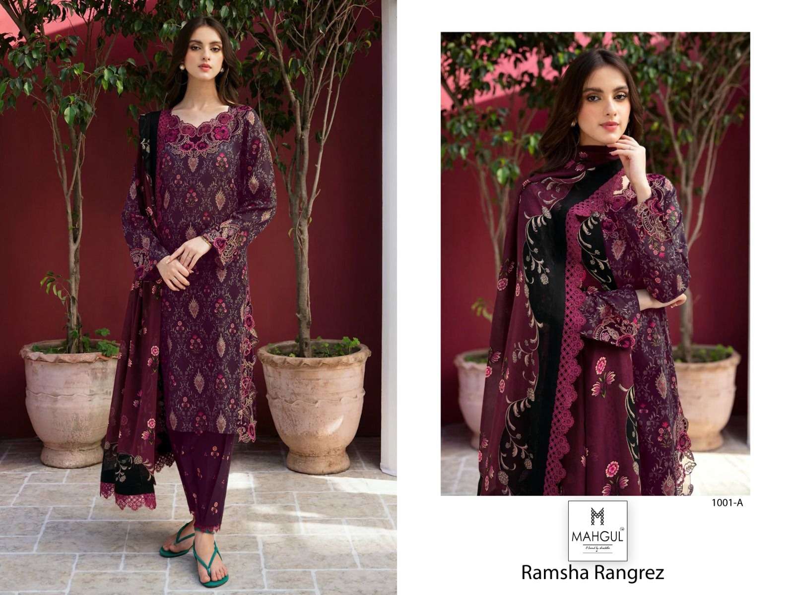 MAHGUL SUITS RAMSHA RUNGREZ