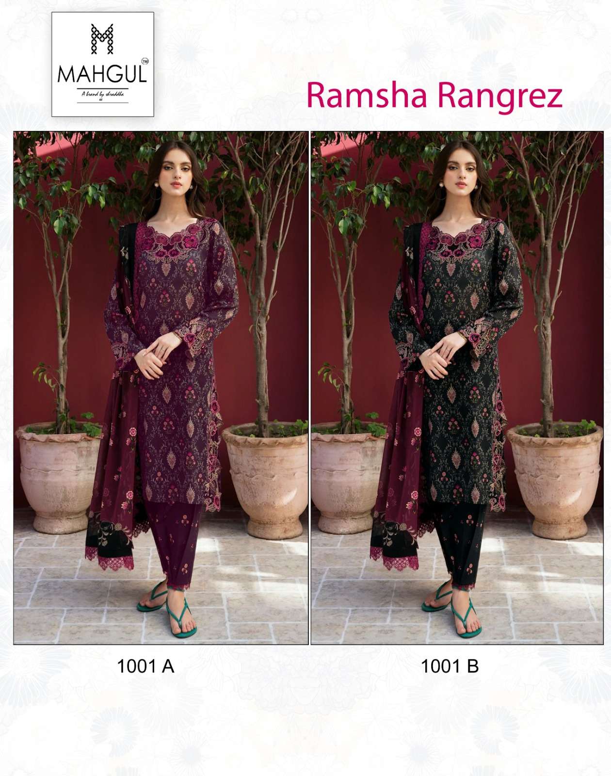 MAHGUL SUITS RAMSHA RUNGREZ