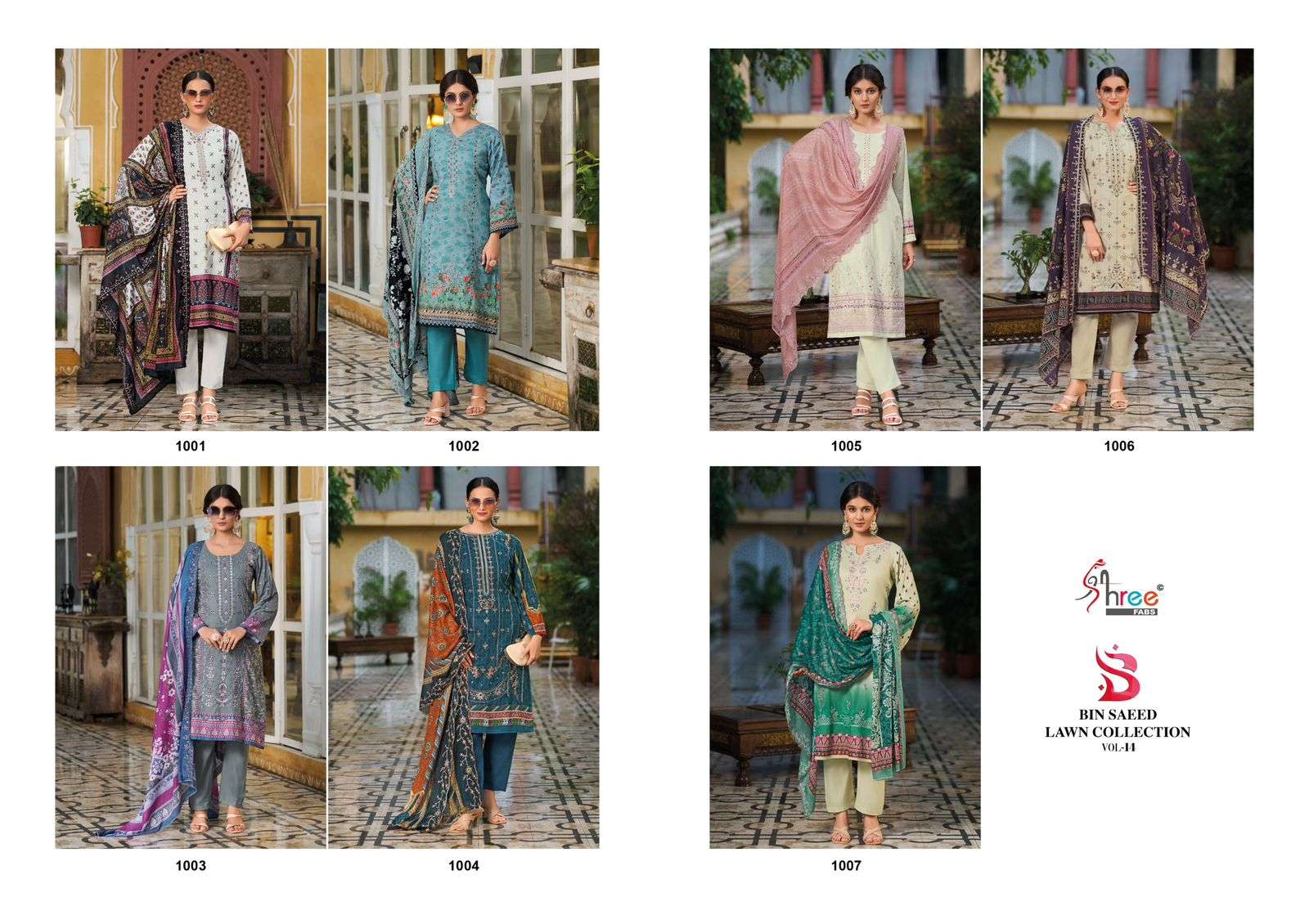 SHREE FABS BIN SAEED LAWN COLLECTION VOL 14