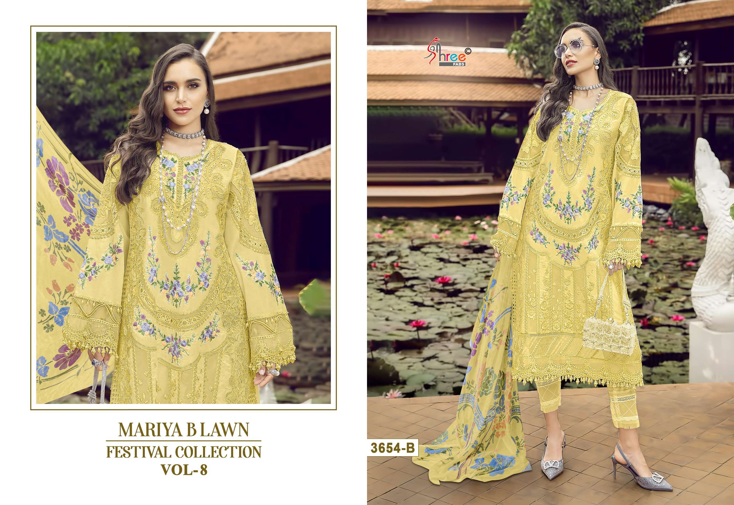 SHREE FABS MARIYA B LAWN FESTIVAL COLLECTION VOL 8