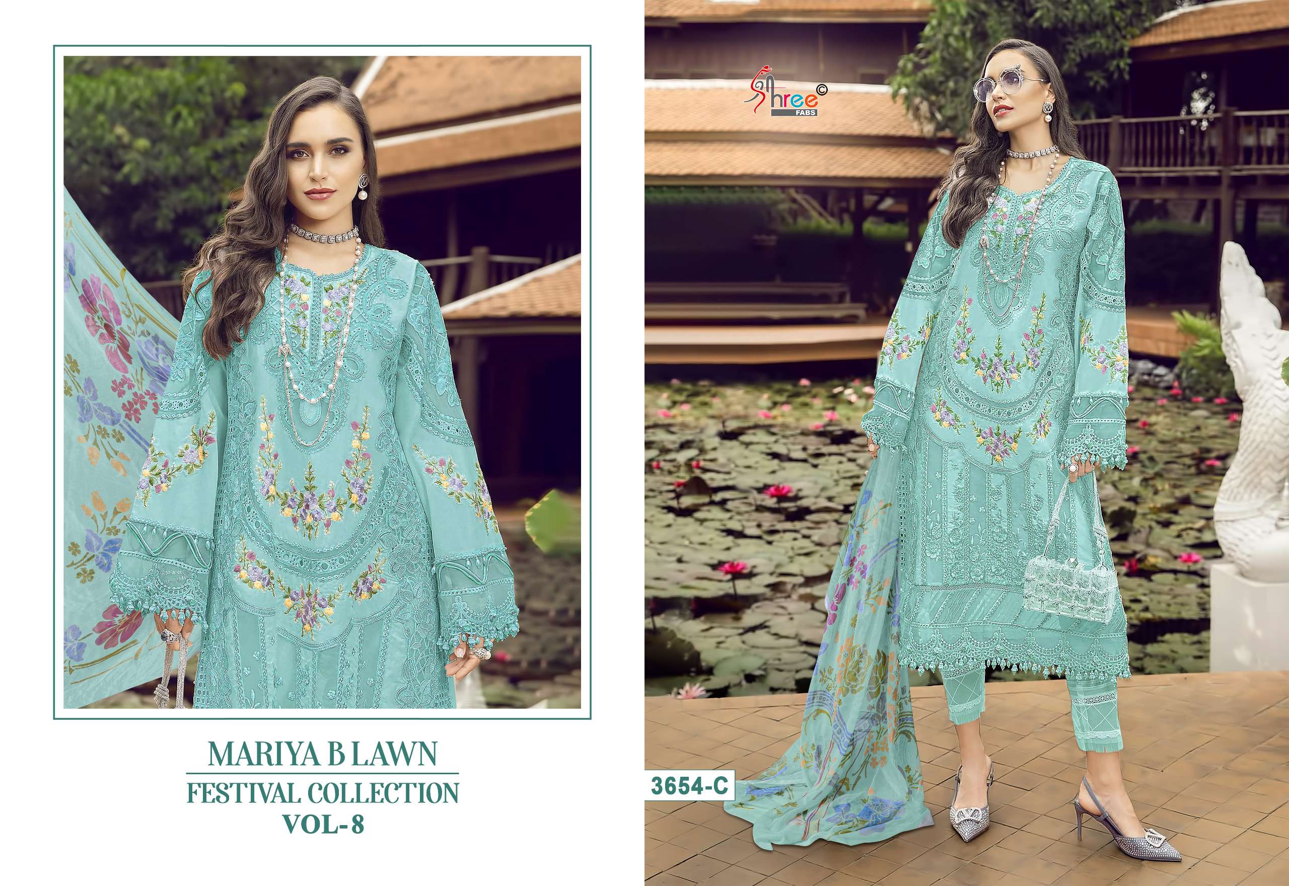 SHREE FABS MARIYA B LAWN FESTIVAL COLLECTION VOL 8