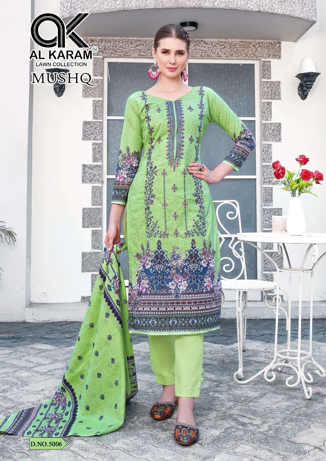 AL KARAM MUSHQ COTTON DUPATTA VOL 5 