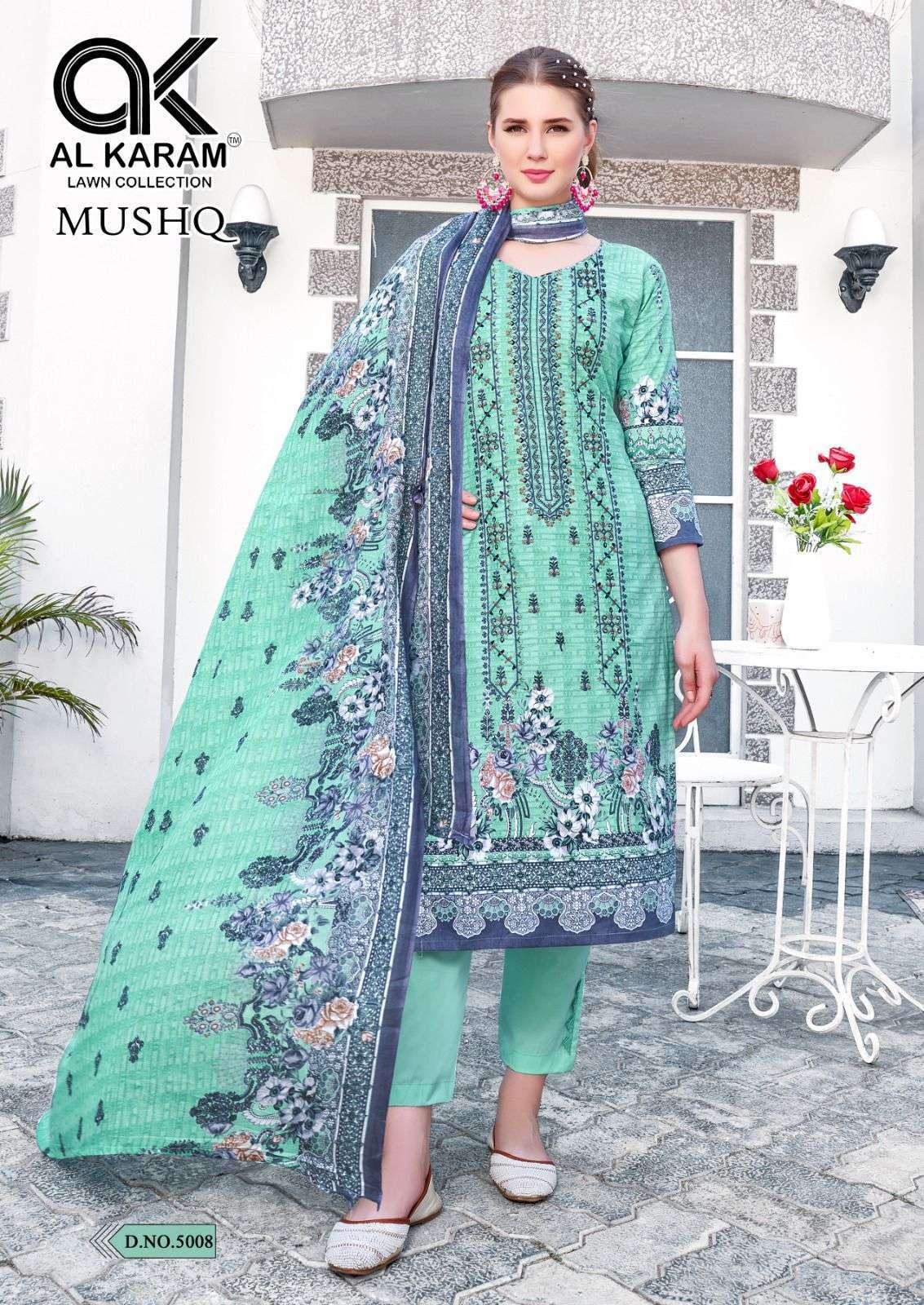 AL KARAM MUSHQ COTTON DUPATTA VOL 5 