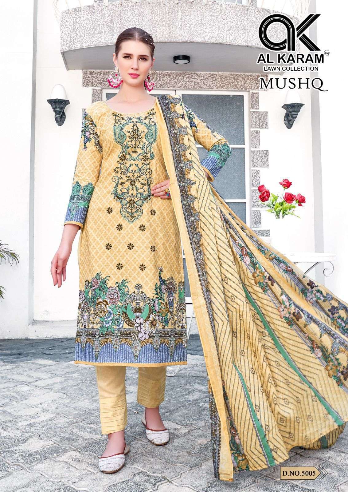 AL KARAM MUSHQ COTTON DUPATTA VOL 5 