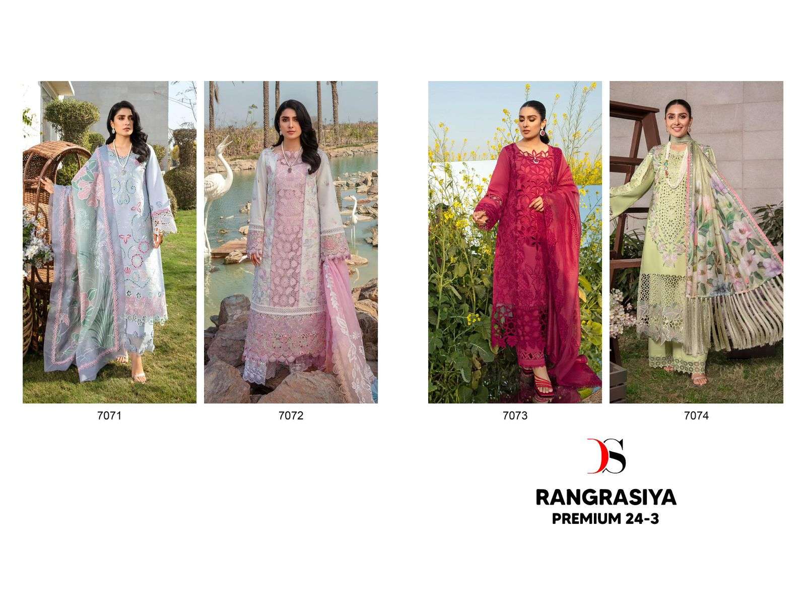 DEEPSY SUITS RANGRASIYA PREMIUM LAWN 24 VOL 3