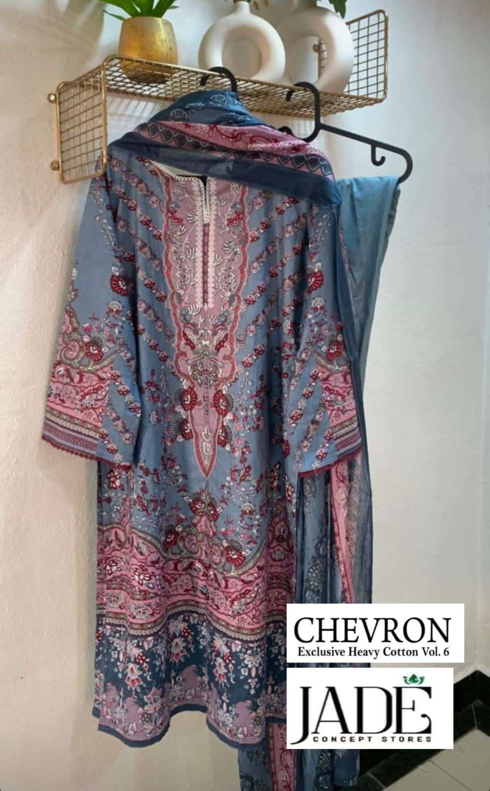 JADE CHEVRON EXCLUSIVE HEAVY COTTON VOL 6 READY MADE COLLECTION