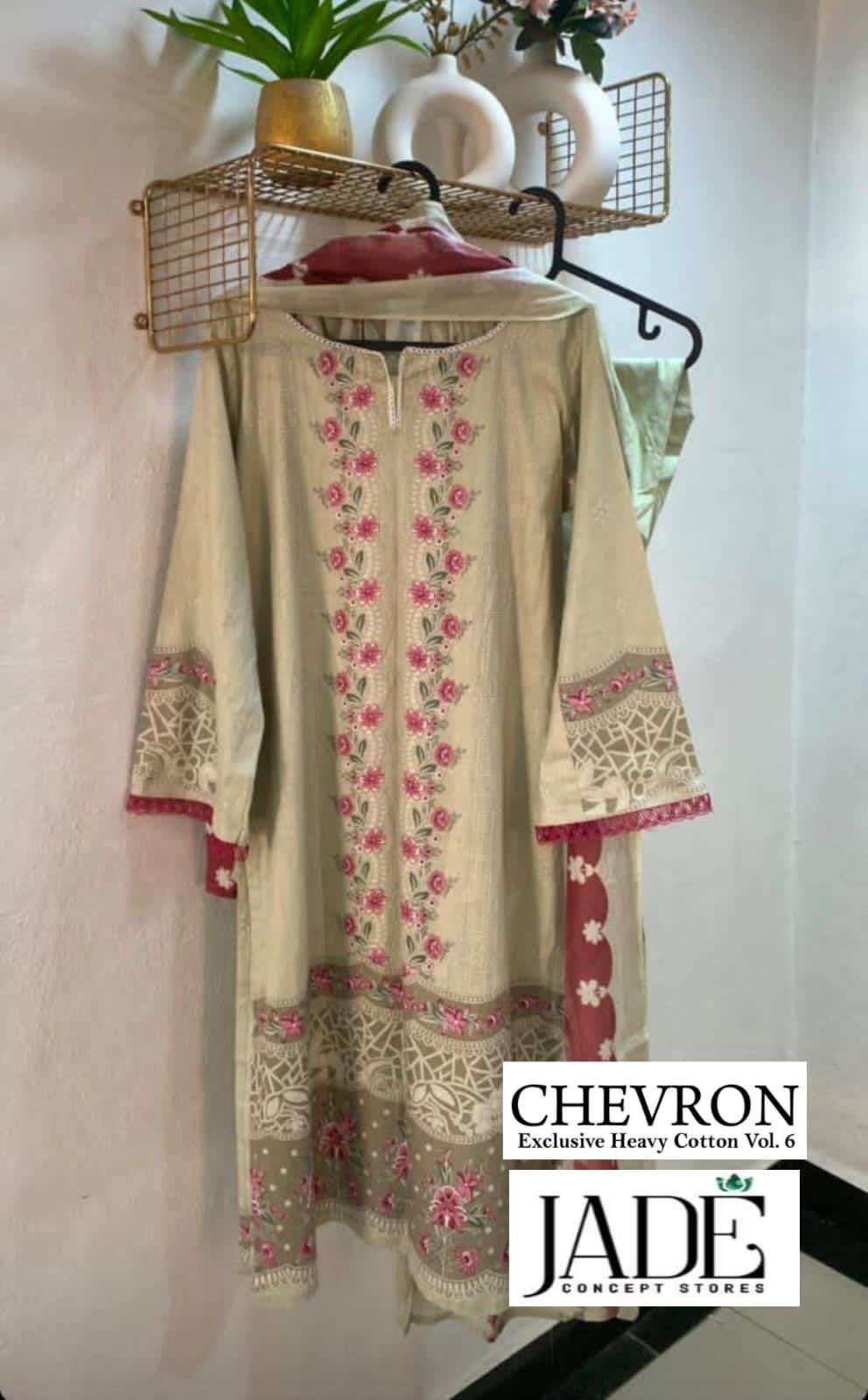 JADE CHEVRON EXCLUSIVE HEAVY COTTON VOL 6 READY MADE COLLECTION