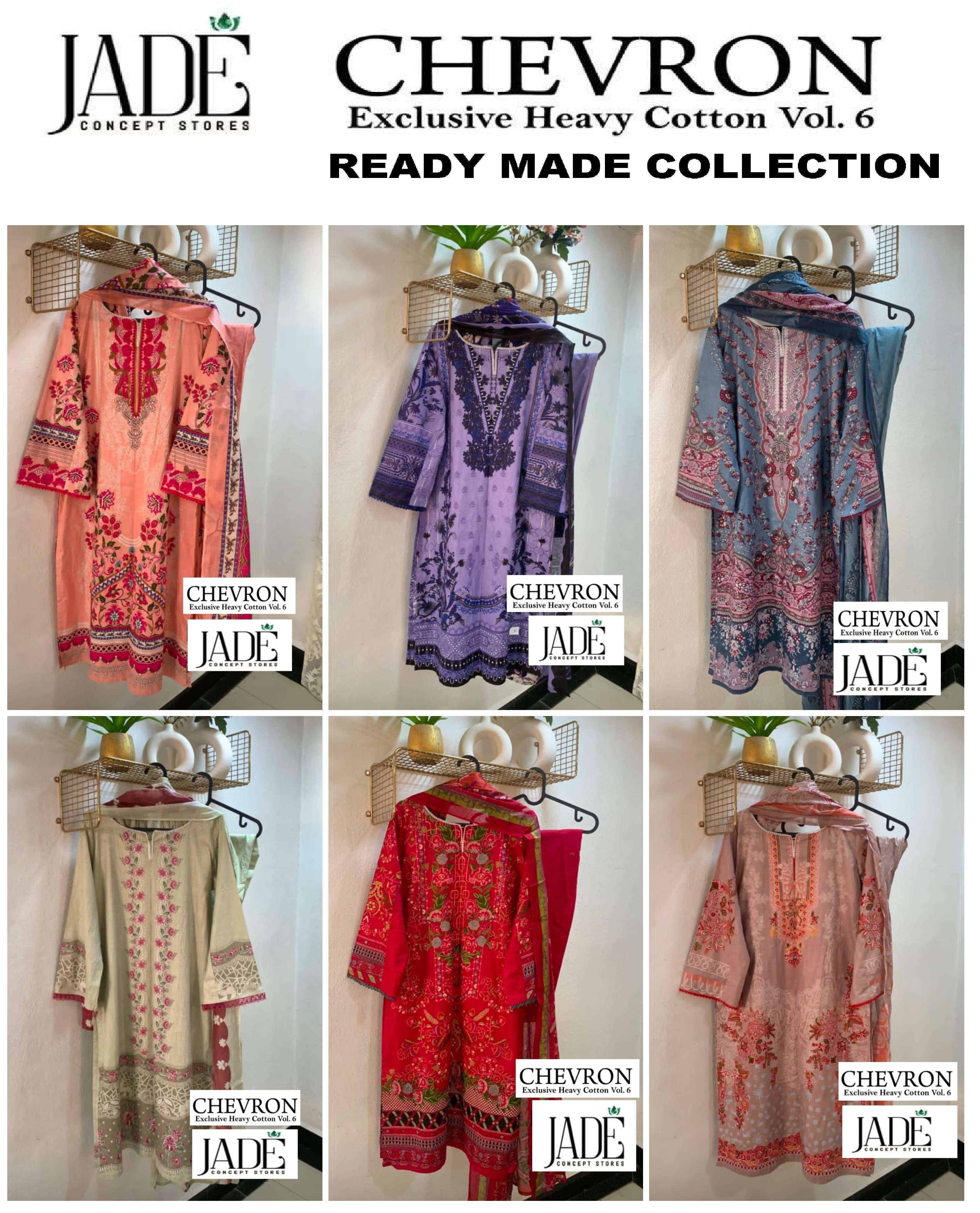 JADE CHEVRON EXCLUSIVE HEAVY COTTON VOL 6 READY MADE COLLECTION