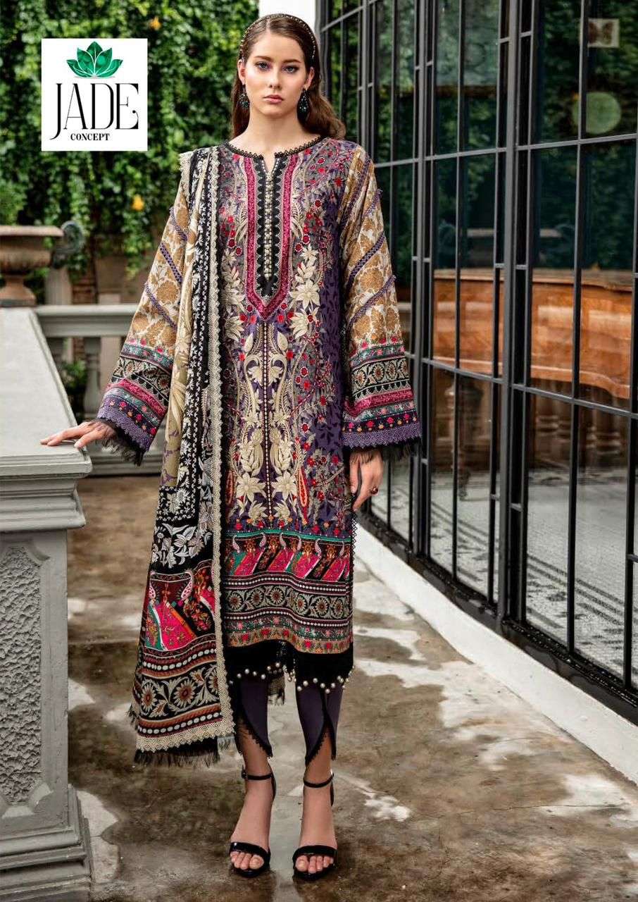 JADE CRIMSON EXCLUSIVE HEAVY LAWN COLLECTION VOL 8 READY MADE COLLECTION