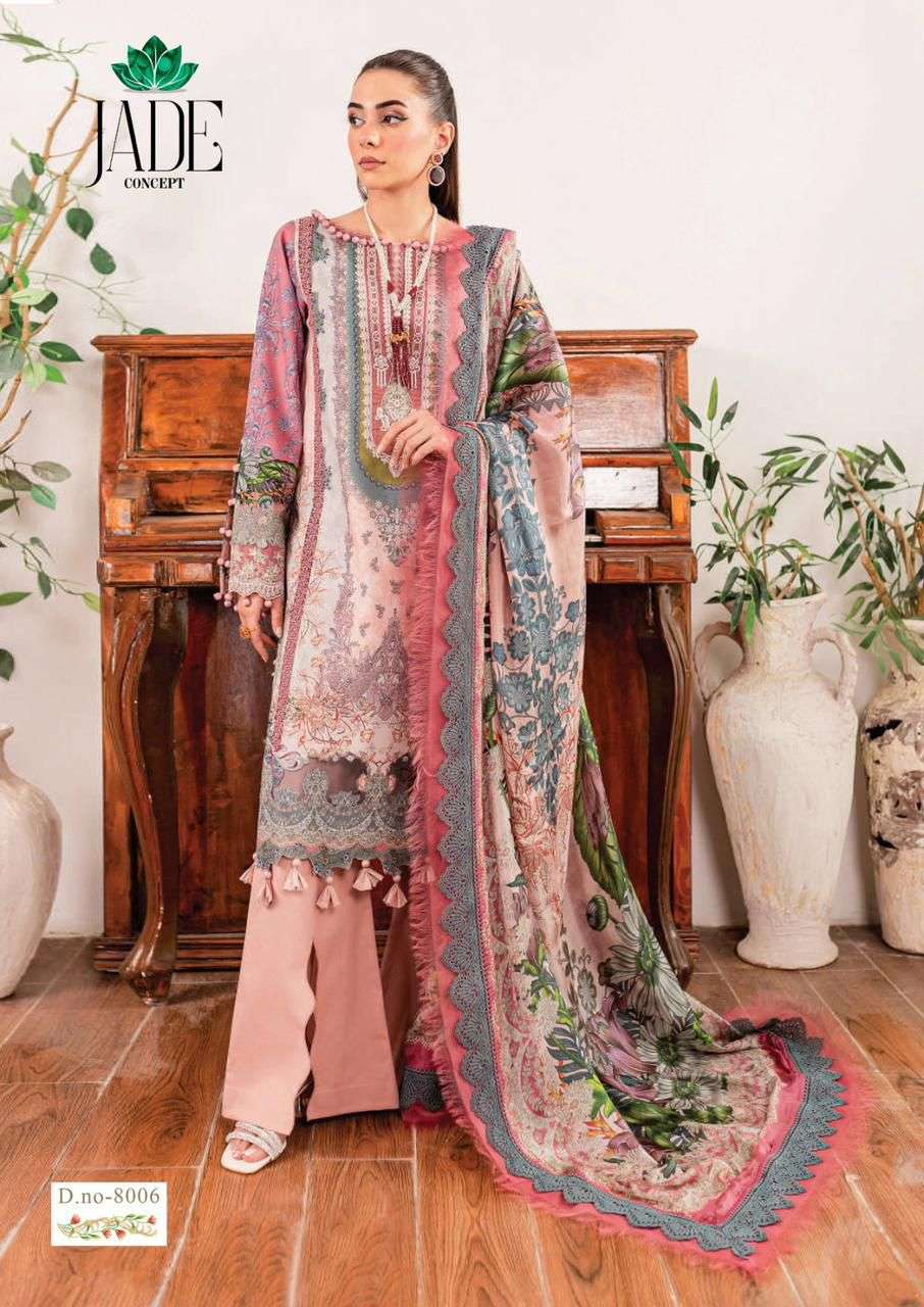 JADE CRIMSON EXCLUSIVE HEAVY LAWN COLLECTION VOL 8 READY MADE COLLECTION