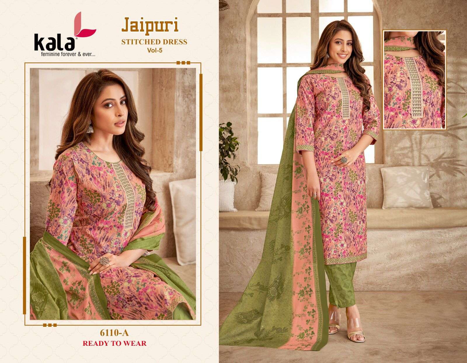 KALA FASHION JAIPURI VOL 5 READY MADE COLLECTION