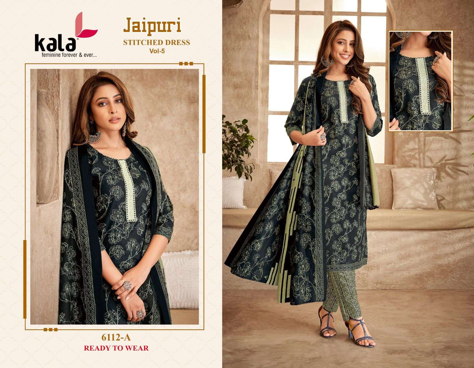 KALA FASHION JAIPURI VOL 5 READY MADE COLLECTION