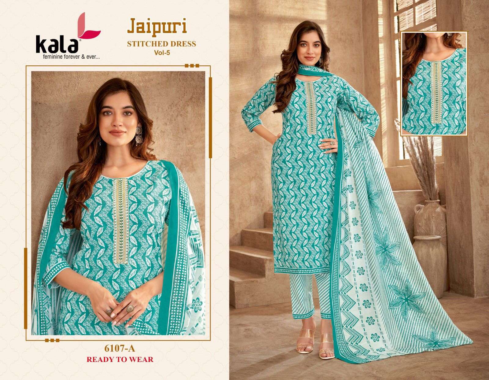 KALA FASHION JAIPURI VOL 5 READY MADE COLLECTION