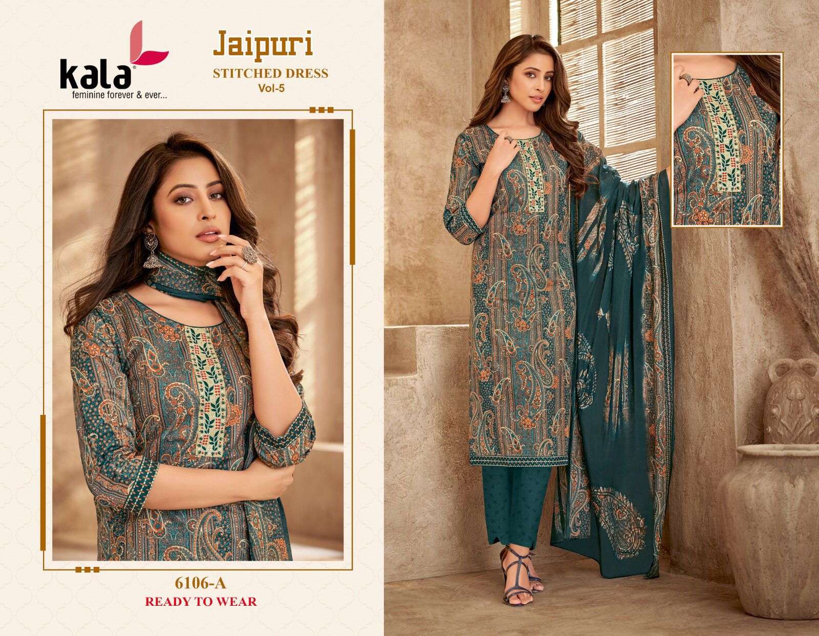 KALA FASHION JAIPURI VOL 5 READY MADE COLLECTION