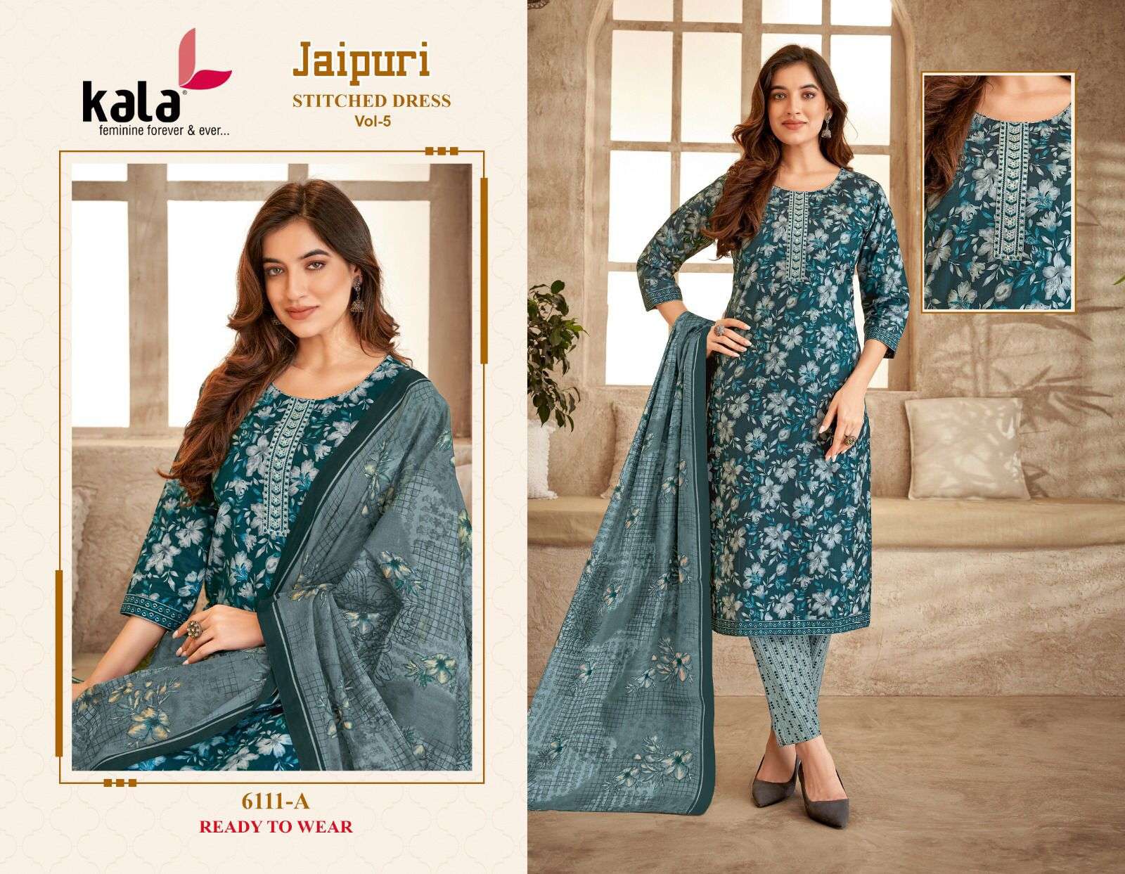 KALA FASHION JAIPURI VOL 5 READY MADE COLLECTION