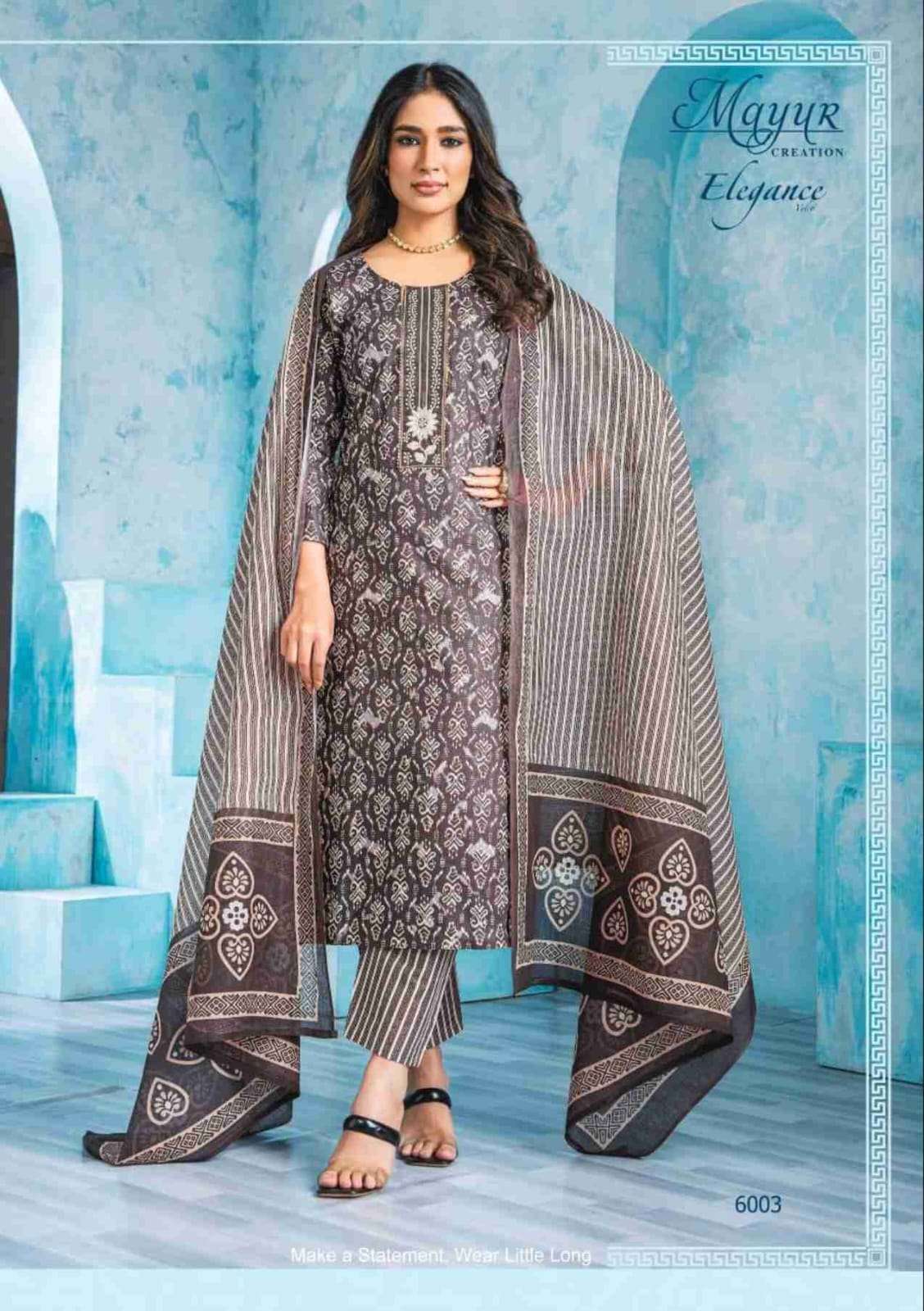 MAYUR CREATION ELEGANCE VOL 6 STITCHED COLLECTION	