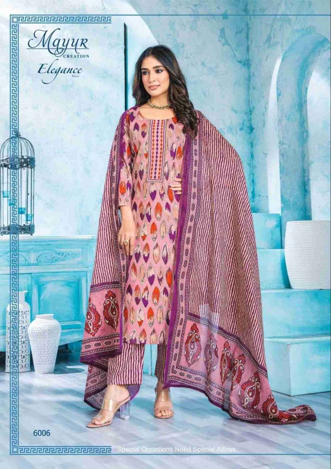 MAYUR CREATION ELEGANCE VOL 6 STITCHED COLLECTION	