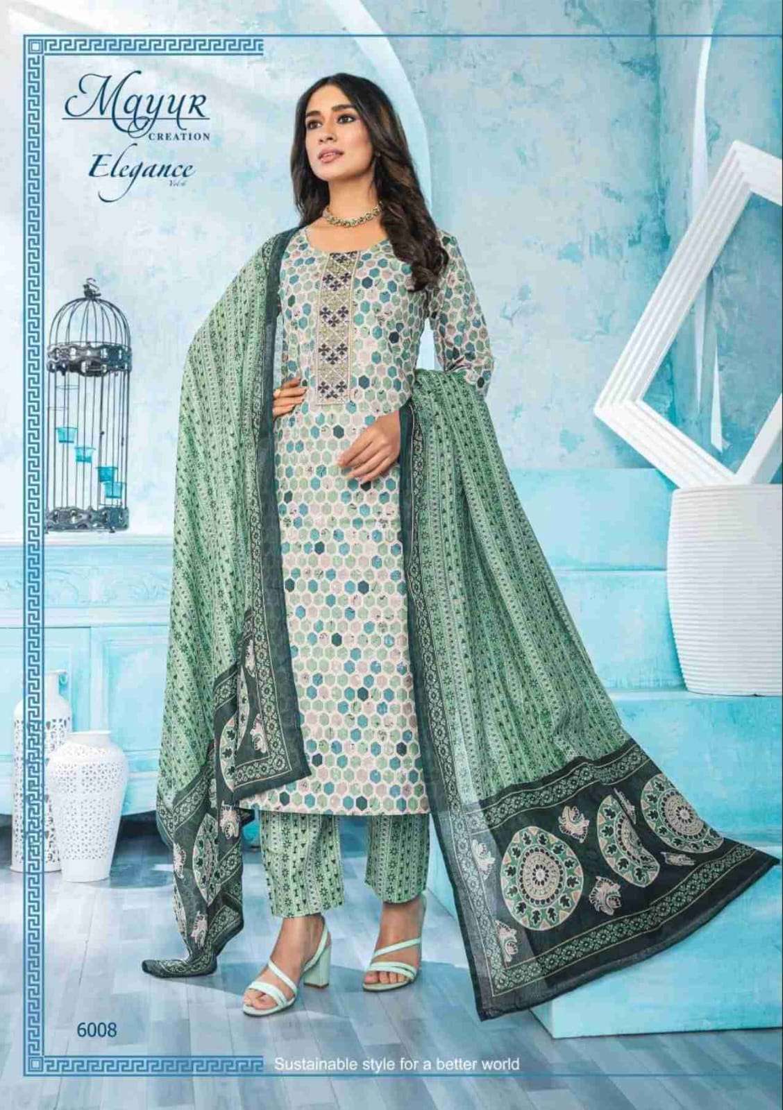 MAYUR CREATION ELEGANCE VOL 6 STITCHED COLLECTION	