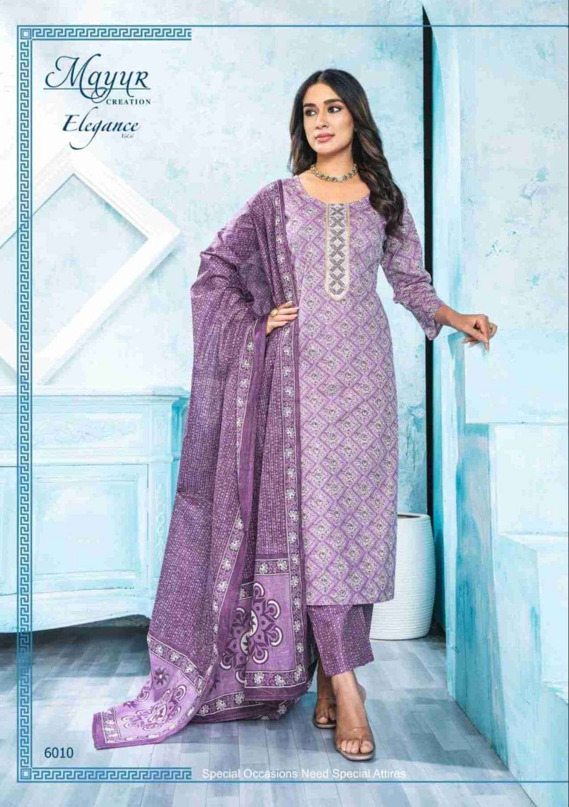 MAYUR CREATION ELEGANCE VOL 6 STITCHED COLLECTION	