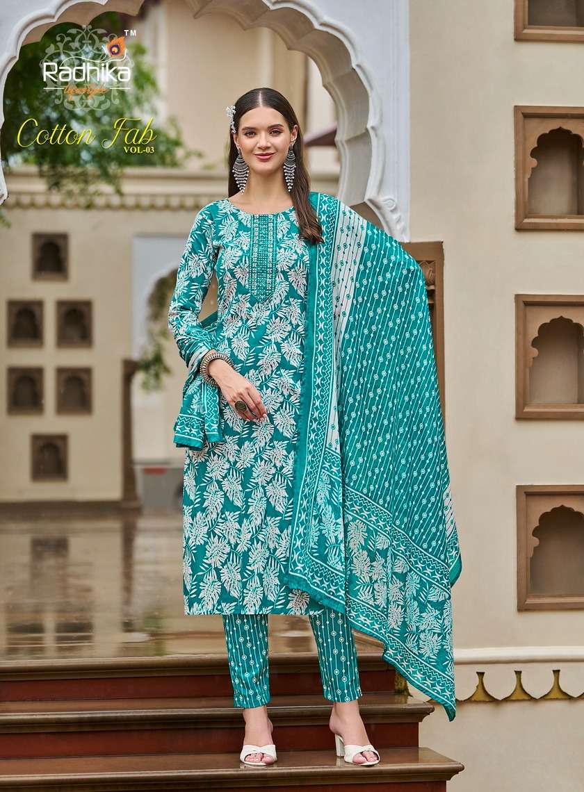 RADHIKA LIFESTYLE  COTTON FAB VOL 3 