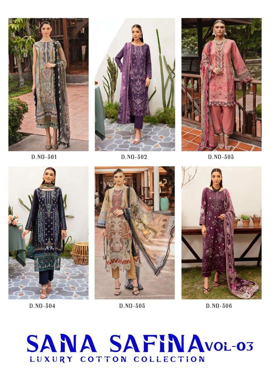 SANA SAFINA LUXURY COTTON COLLECTION VOL 3 