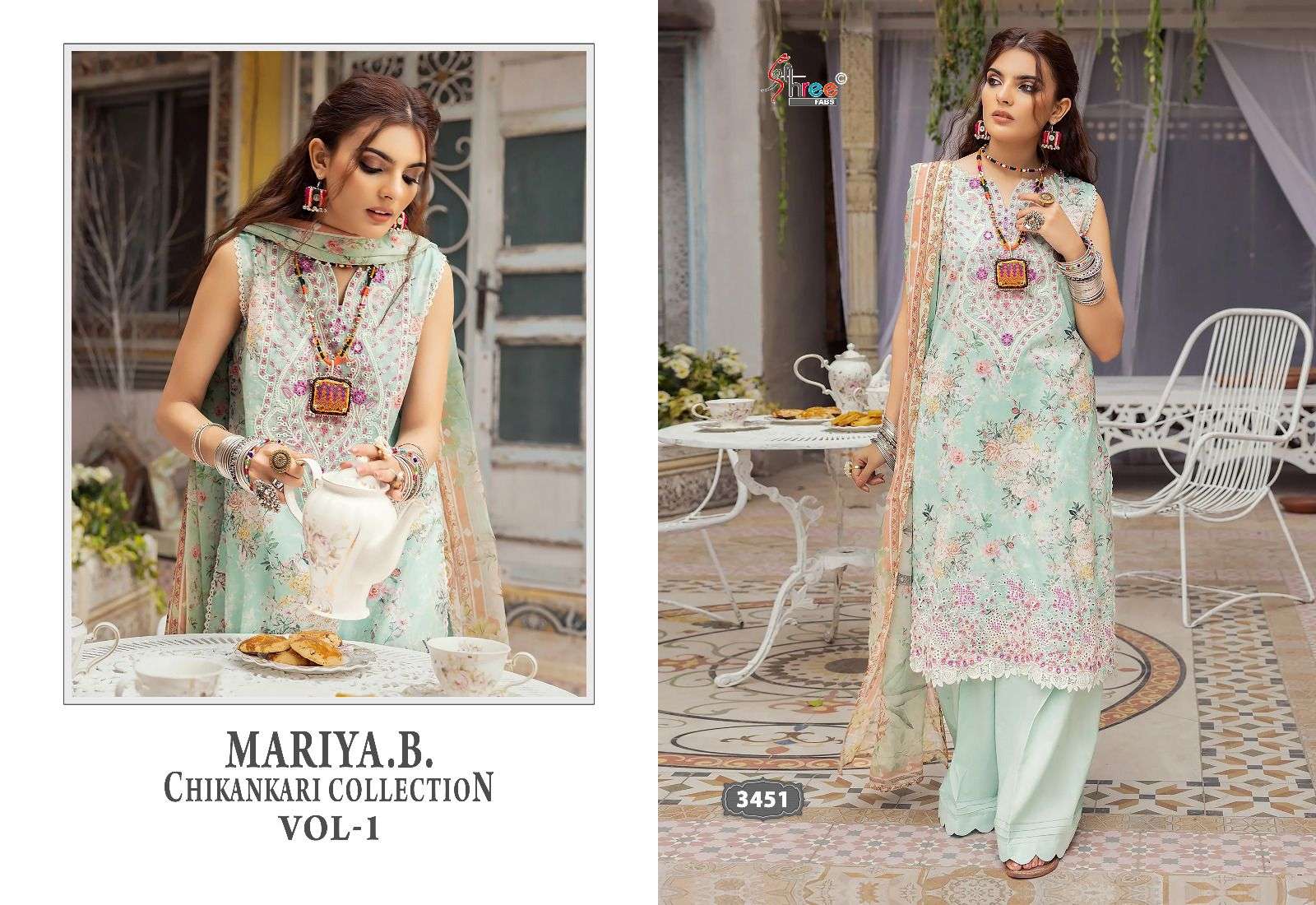 SHREE FABS MARIYA B CHIKANKARI COLLECTION VOL 1 