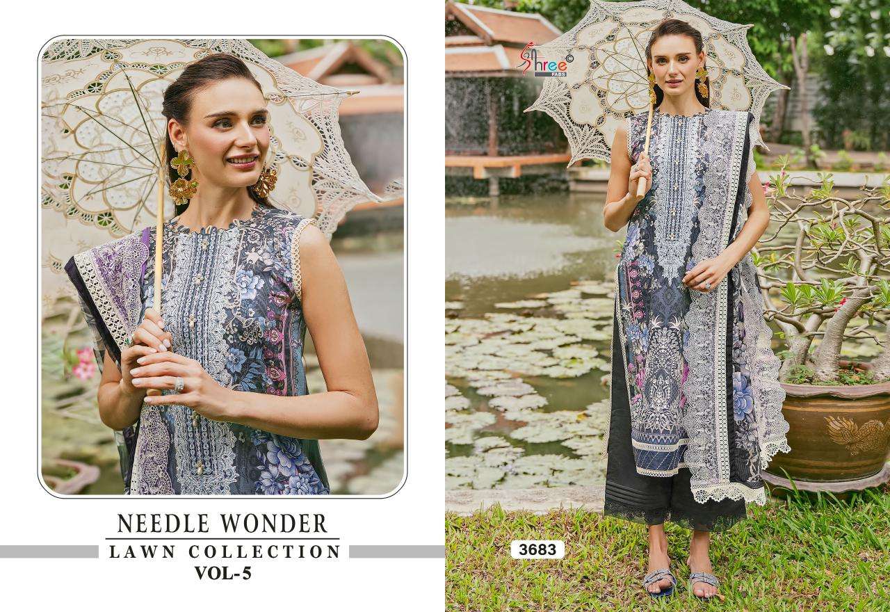 SHREE FABS NEEDLE WONDER LAWN COLLECTION VOL 5