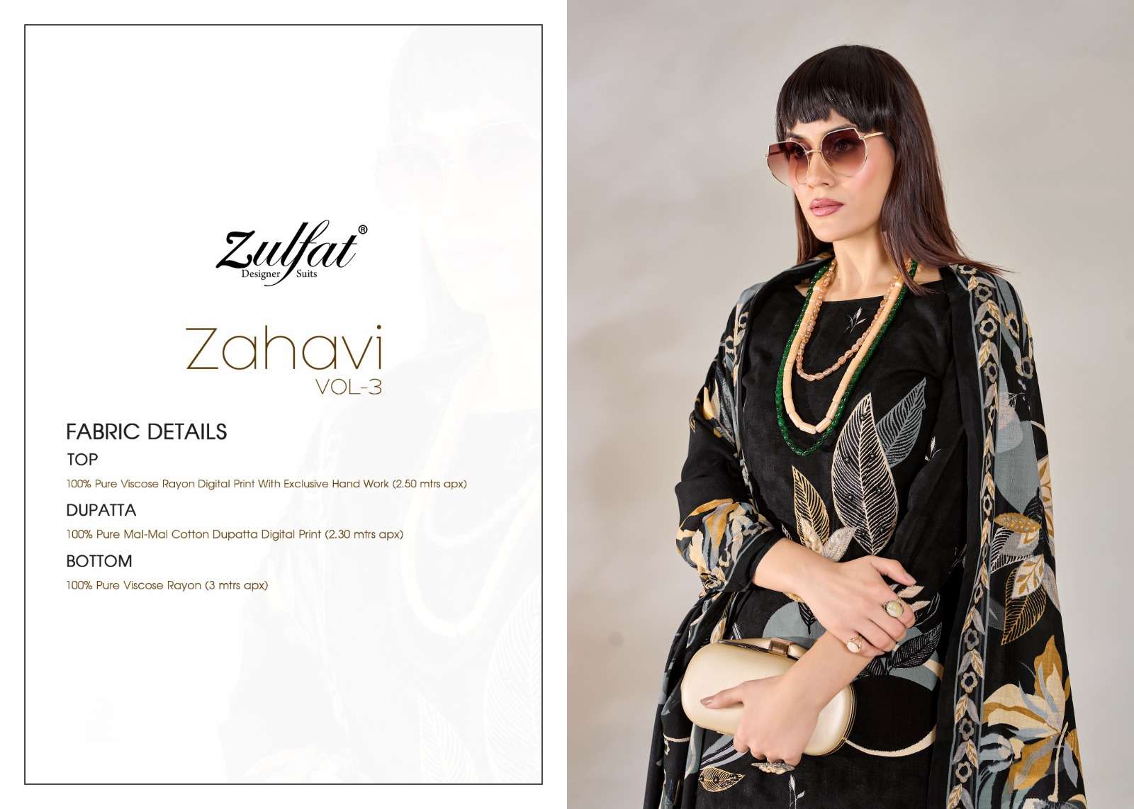 ZULFAT DESIGNER SUITS ZAHAVI VOL 3 