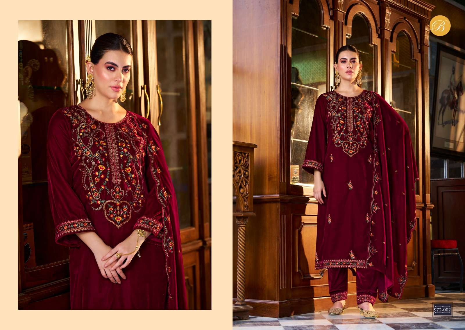 BELLIZA DESIGNER STUDIO NAAZ VELVET COLLECTION