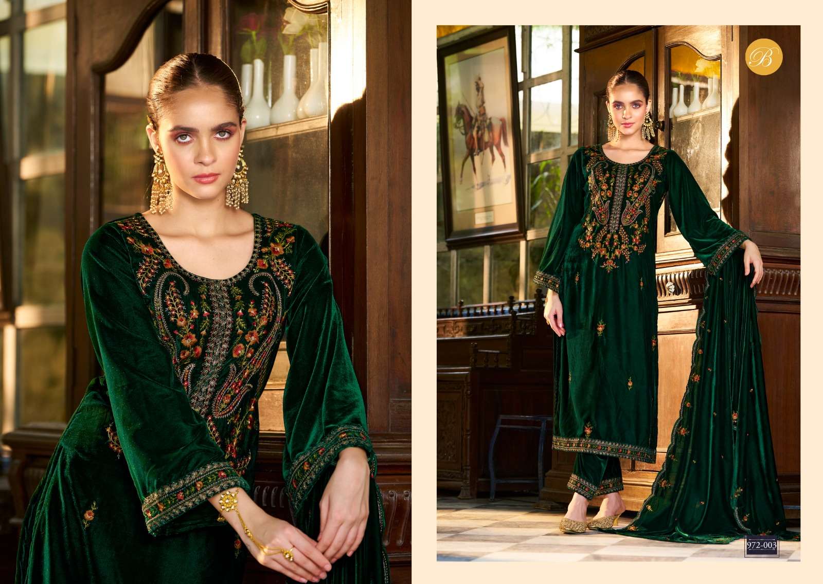 BELLIZA DESIGNER STUDIO NAAZ VELVET COLLECTION